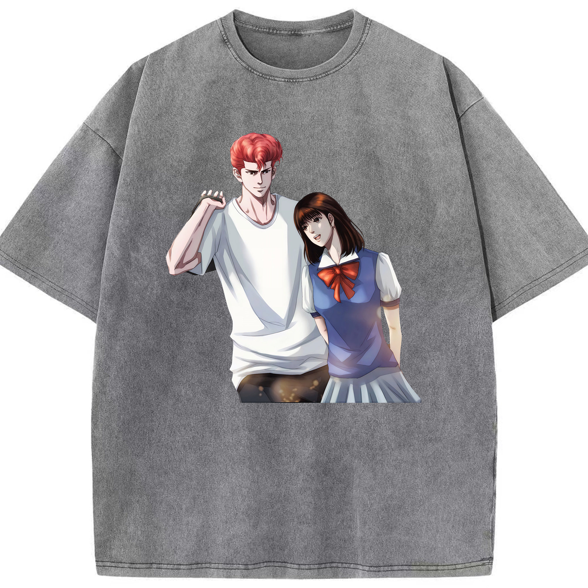 （画像用） SLAM DUNK／スラムダンク 綿100% ヴィンテージ風 半袖Tシャツ（フロントプリント）