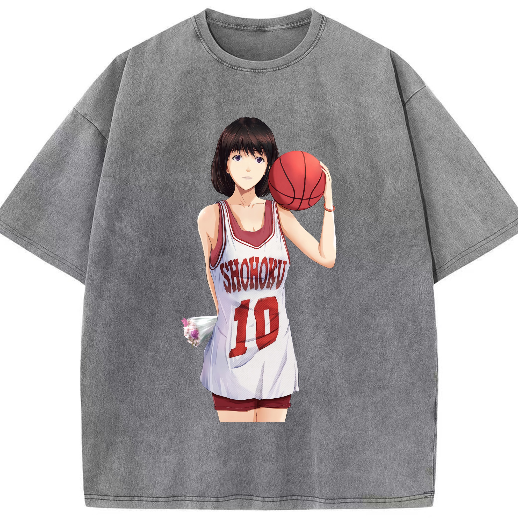 （画像用） SLAM DUNK／スラムダンク 綿100% ヴィンテージ風 半袖Tシャツ（フロントプリント）
