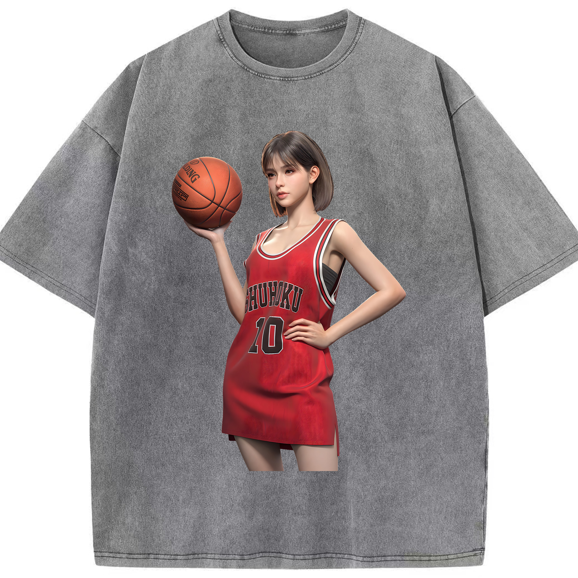 （画像用） SLAM DUNK／スラムダンク 綿100% ヴィンテージ風 半袖Tシャツ（フロントプリント）
