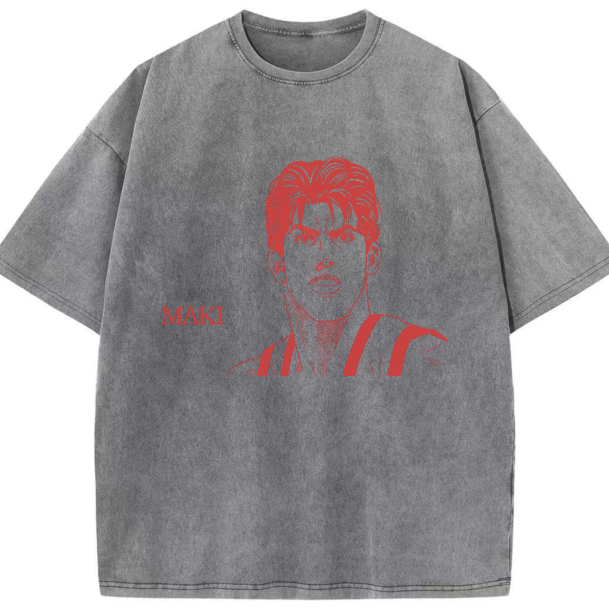 （画像用） SLAM DUNK／スラムダンク 綿100% ヴィンテージ風 半袖Tシャツ（フロントプリント）
