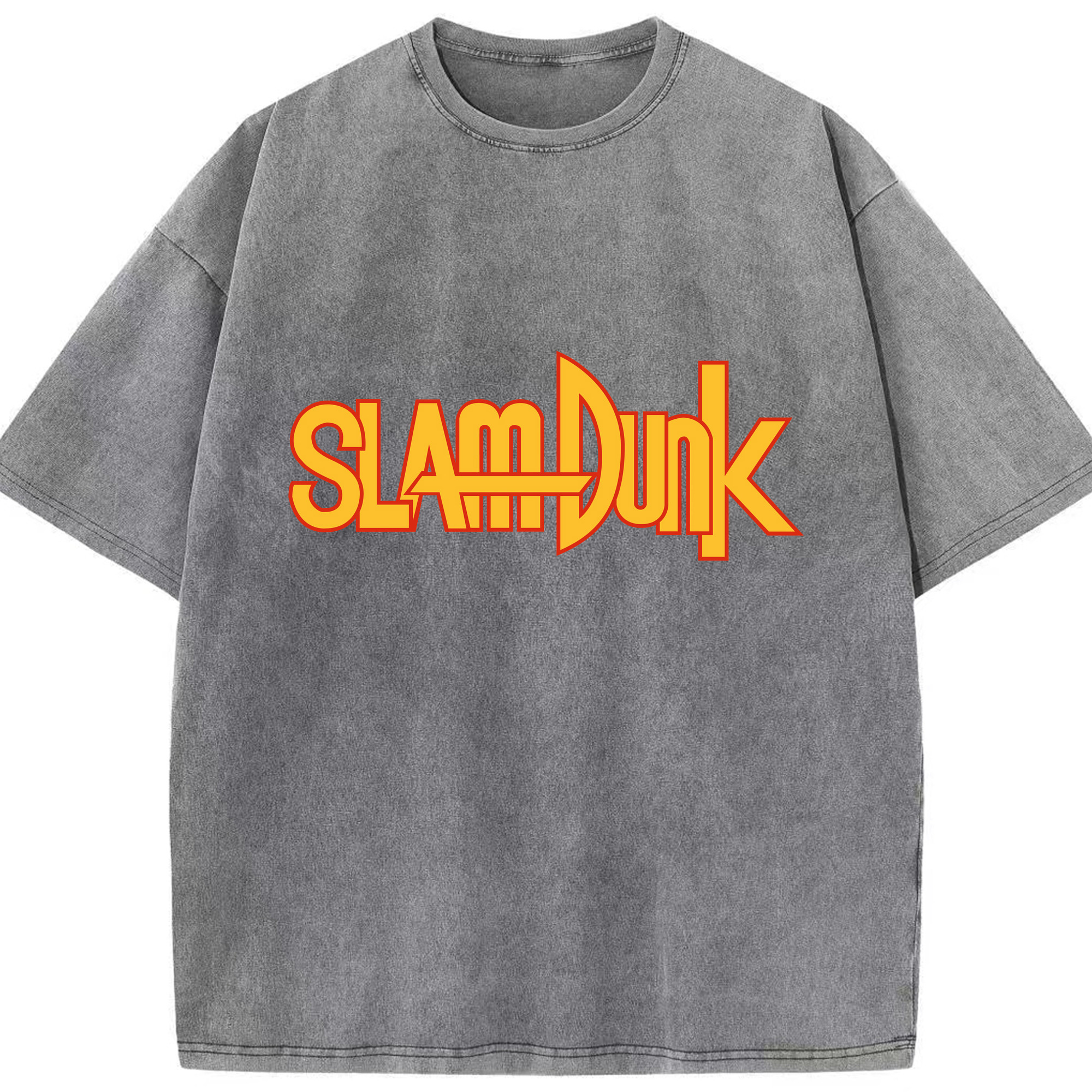 （画像用） SLAM DUNK／スラムダンク 綿100% ヴィンテージ風 半袖Tシャツ（フロントプリント）