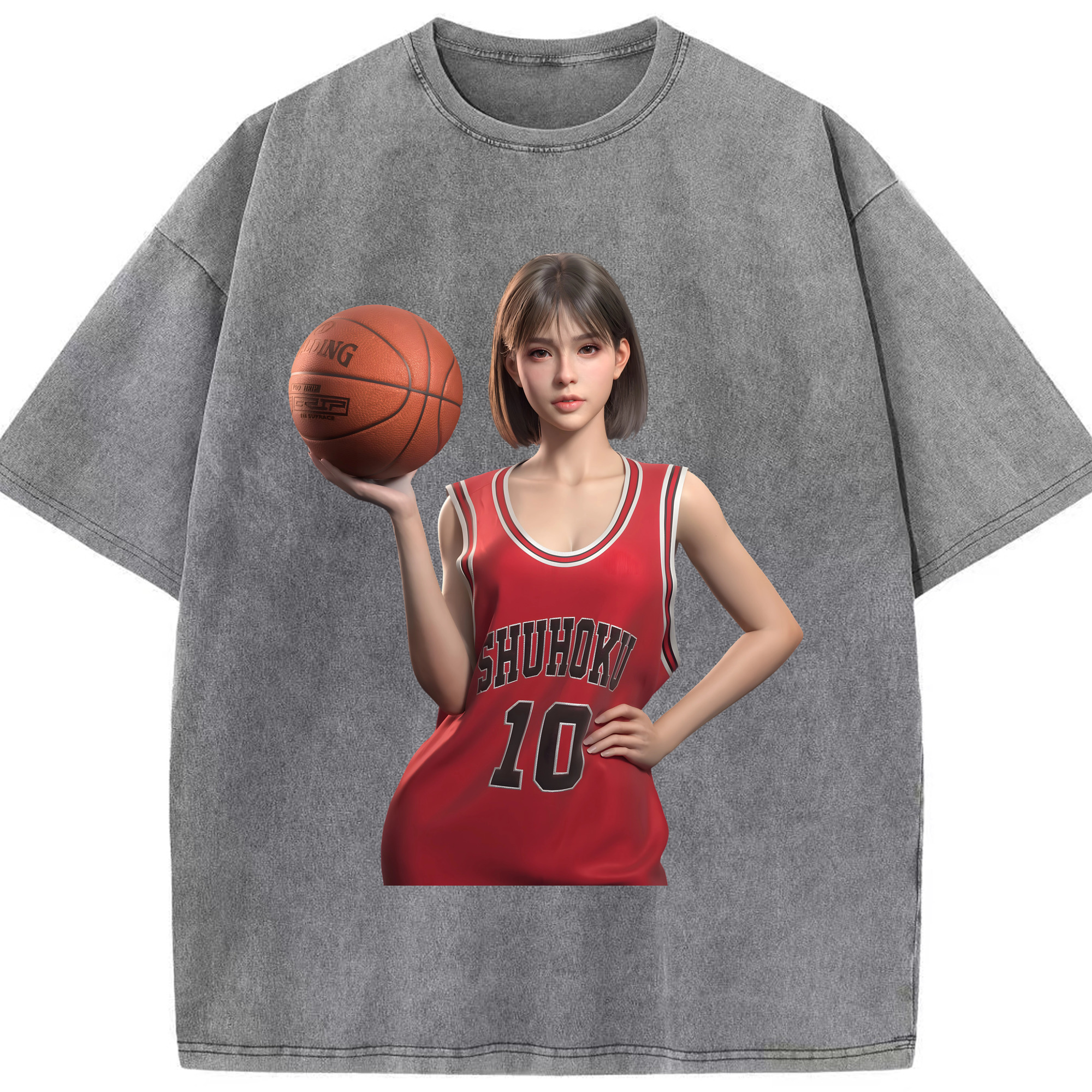 （画像用） SLAM DUNK／スラムダンク 綿100% ヴィンテージ風 半袖Tシャツ（フロントプリント）