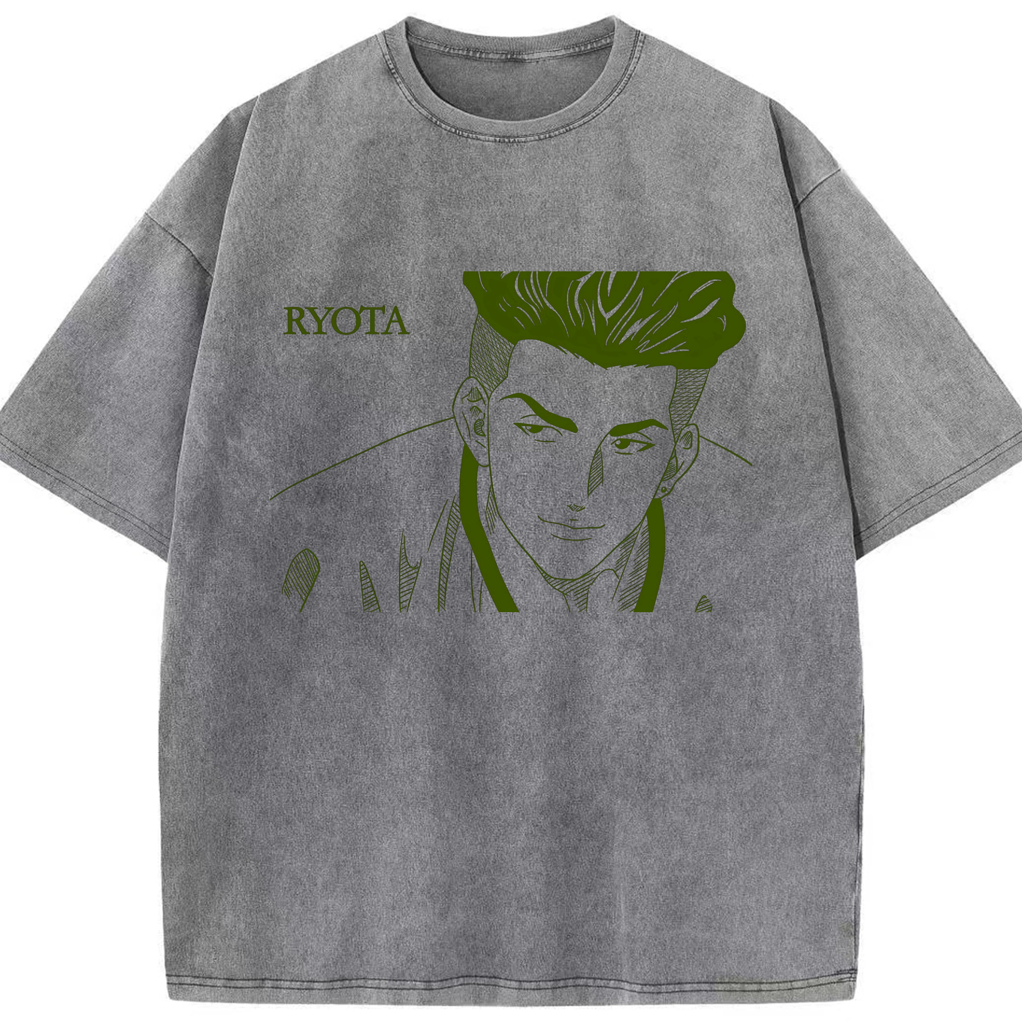 （画像用） SLAM DUNK／スラムダンク 綿100% ヴィンテージ風 半袖Tシャツ（フロントプリント）