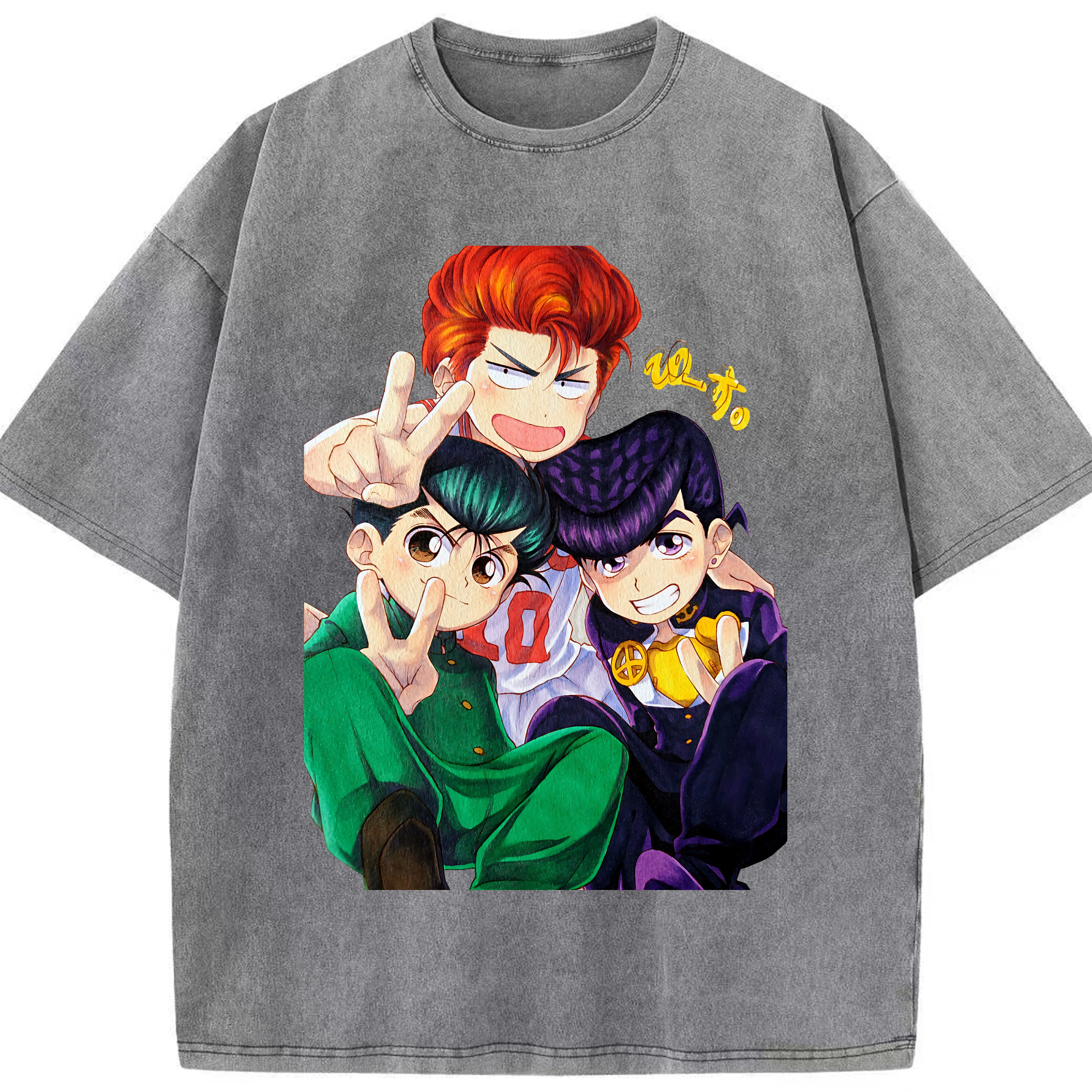 （画像用） SLAM DUNK／スラムダンク 綿100% ヴィンテージ風 半袖Tシャツ（フロントプリント）