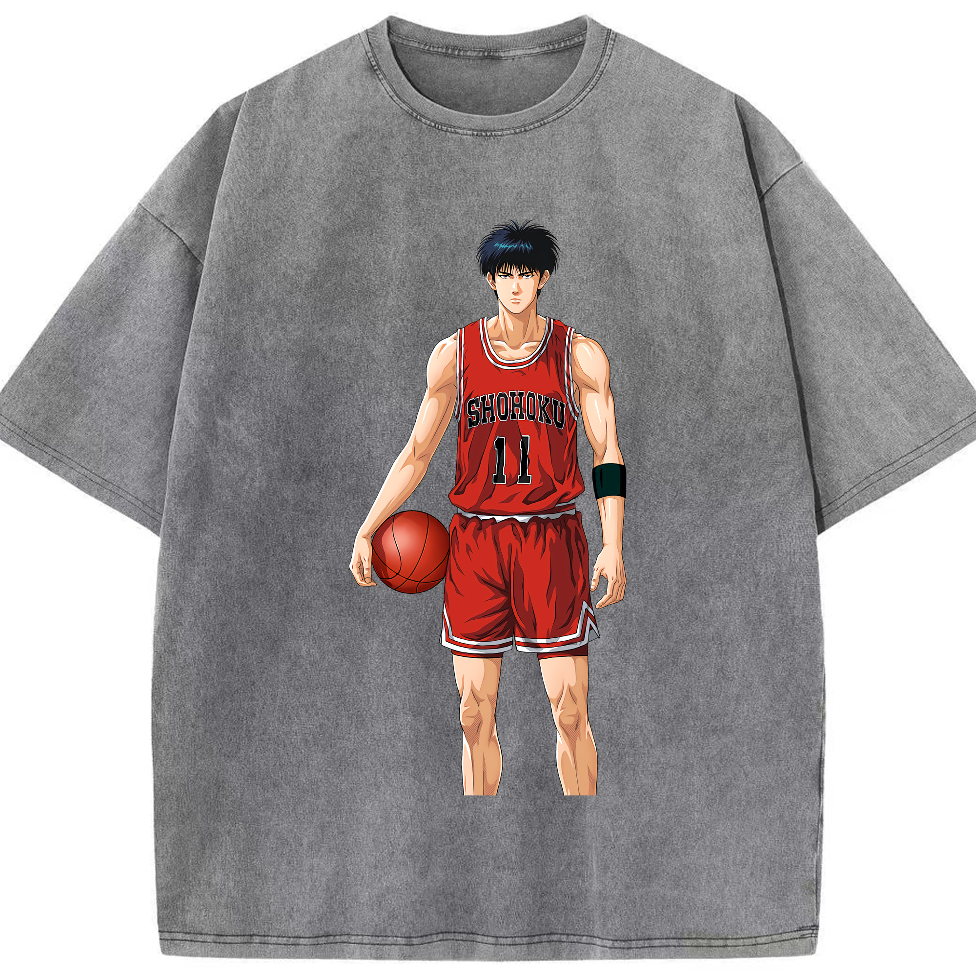 （画像用） SLAM DUNK／スラムダンク 綿100% ヴィンテージ風 半袖Tシャツ（フロントプリント）
