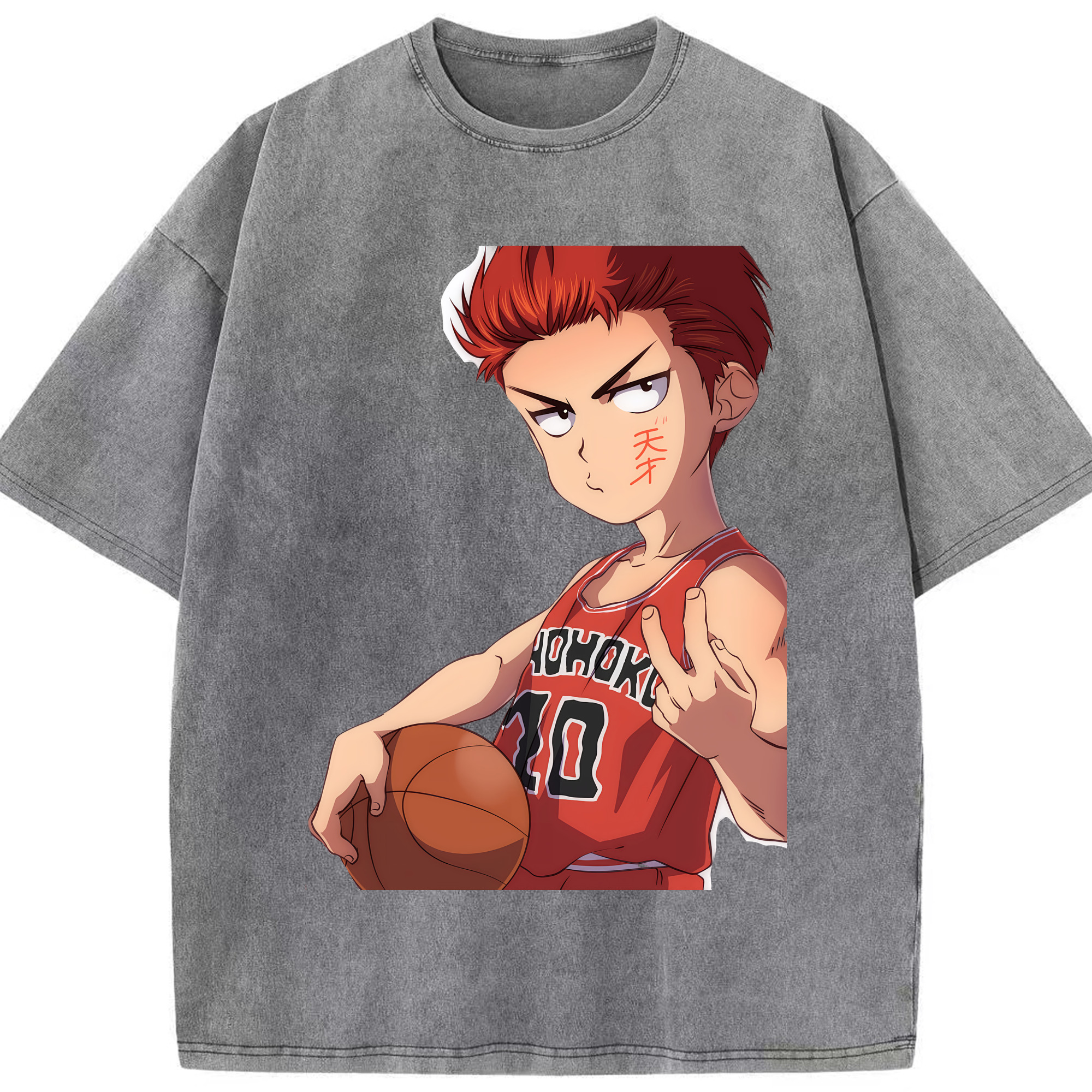 （画像用） SLAM DUNK／スラムダンク 綿100% ヴィンテージ風 半袖Tシャツ（フロントプリント）