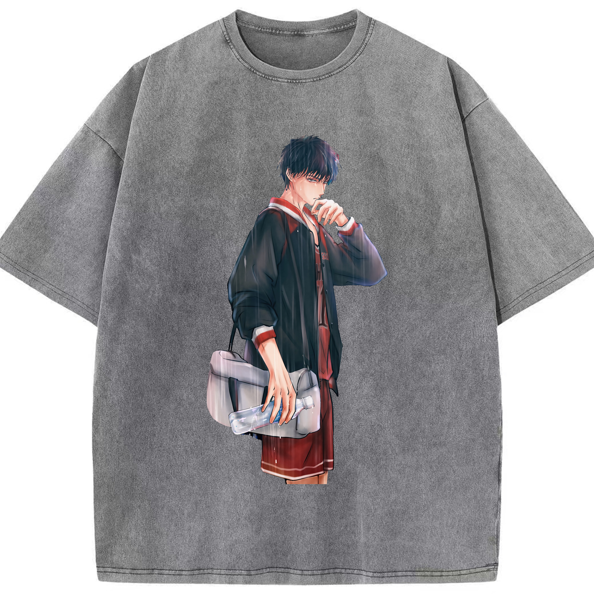 （画像用） SLAM DUNK／スラムダンク 綿100% ヴィンテージ風 半袖Tシャツ（フロントプリント）