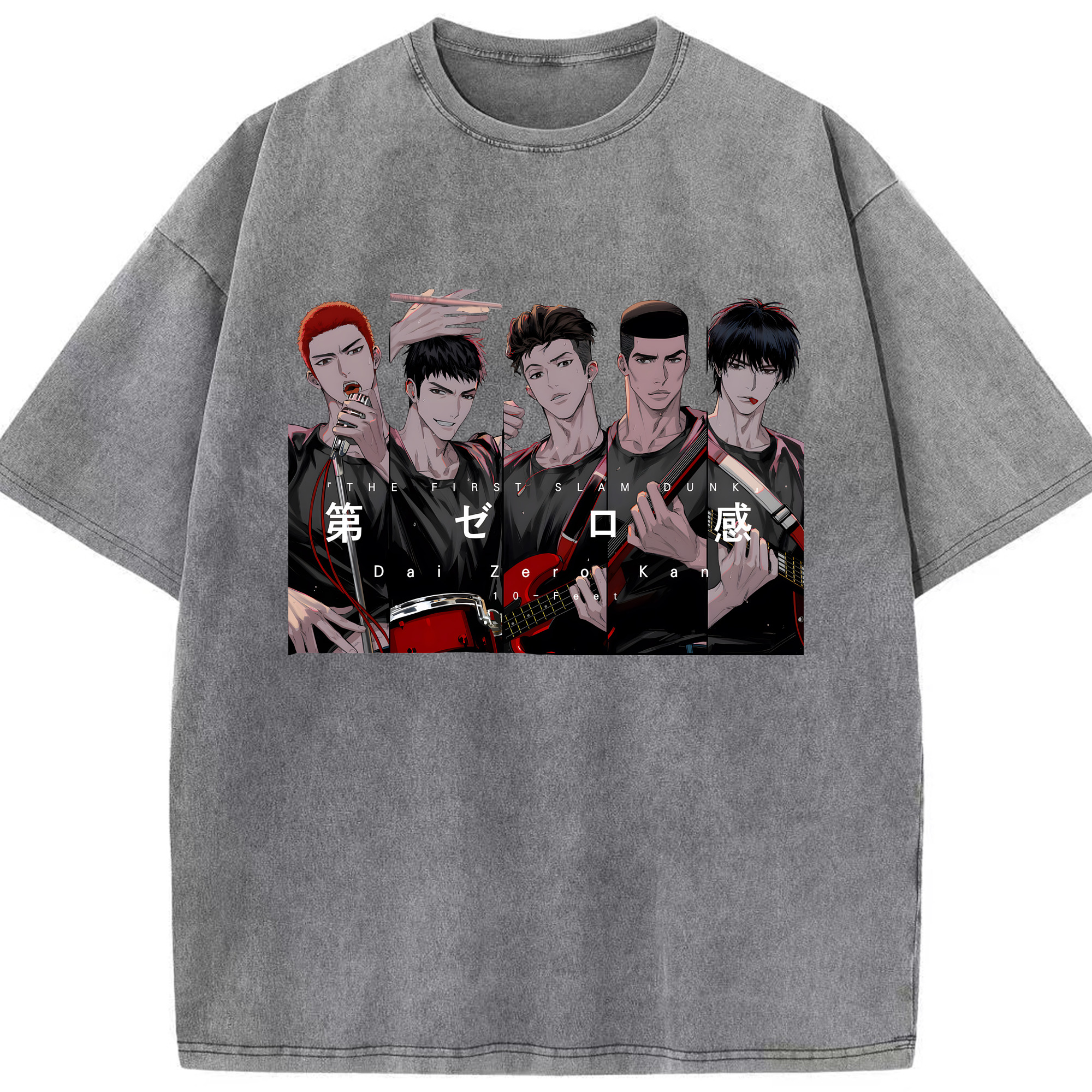（画像用） SLAM DUNK／スラムダンク 綿100% ヴィンテージ風 半袖Tシャツ（フロントプリント）