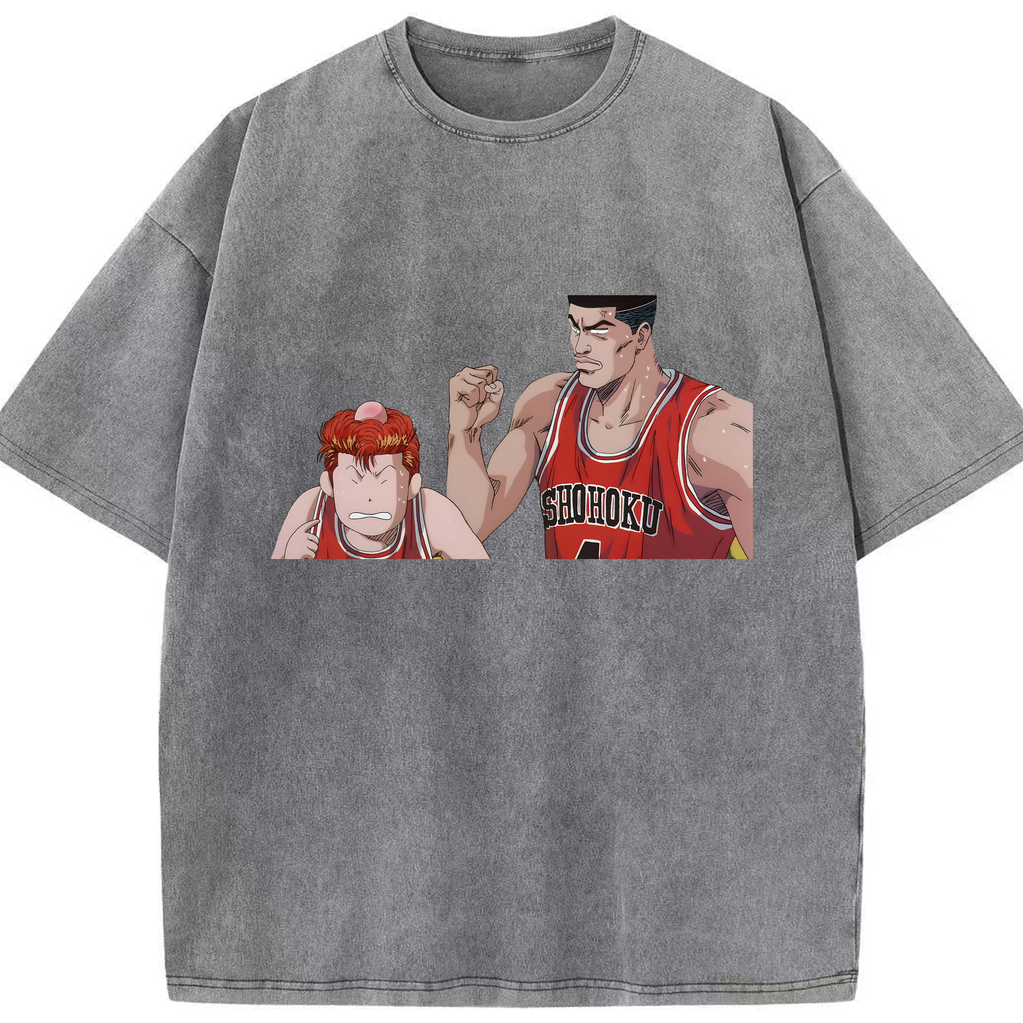 （画像用） SLAM DUNK／スラムダンク 綿100% ヴィンテージ風 半袖Tシャツ（フロントプリント）