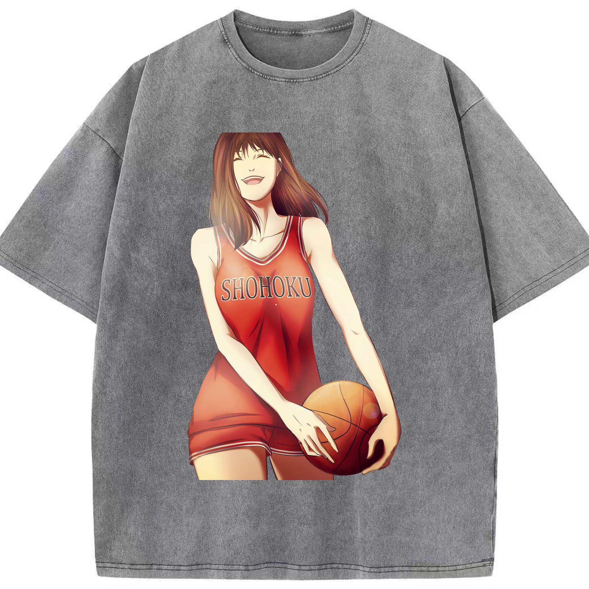（画像用） SLAM DUNK／スラムダンク 綿100% ヴィンテージ風 半袖Tシャツ（フロントプリント）