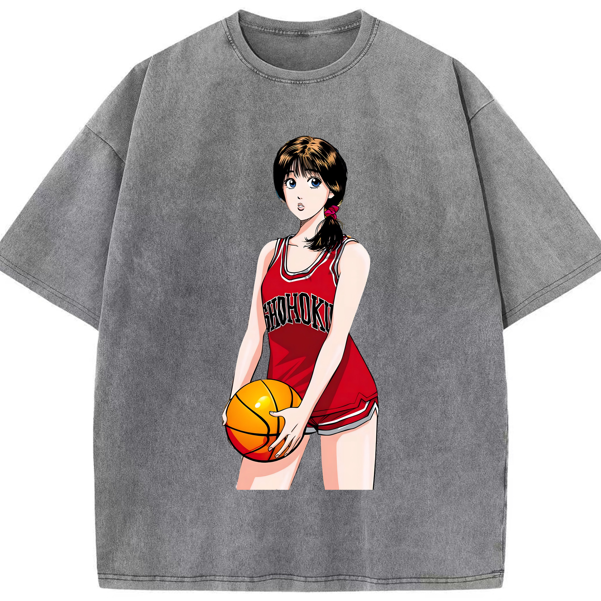 （画像用） SLAM DUNK／スラムダンク 綿100% ヴィンテージ風 半袖Tシャツ（フロントプリント）