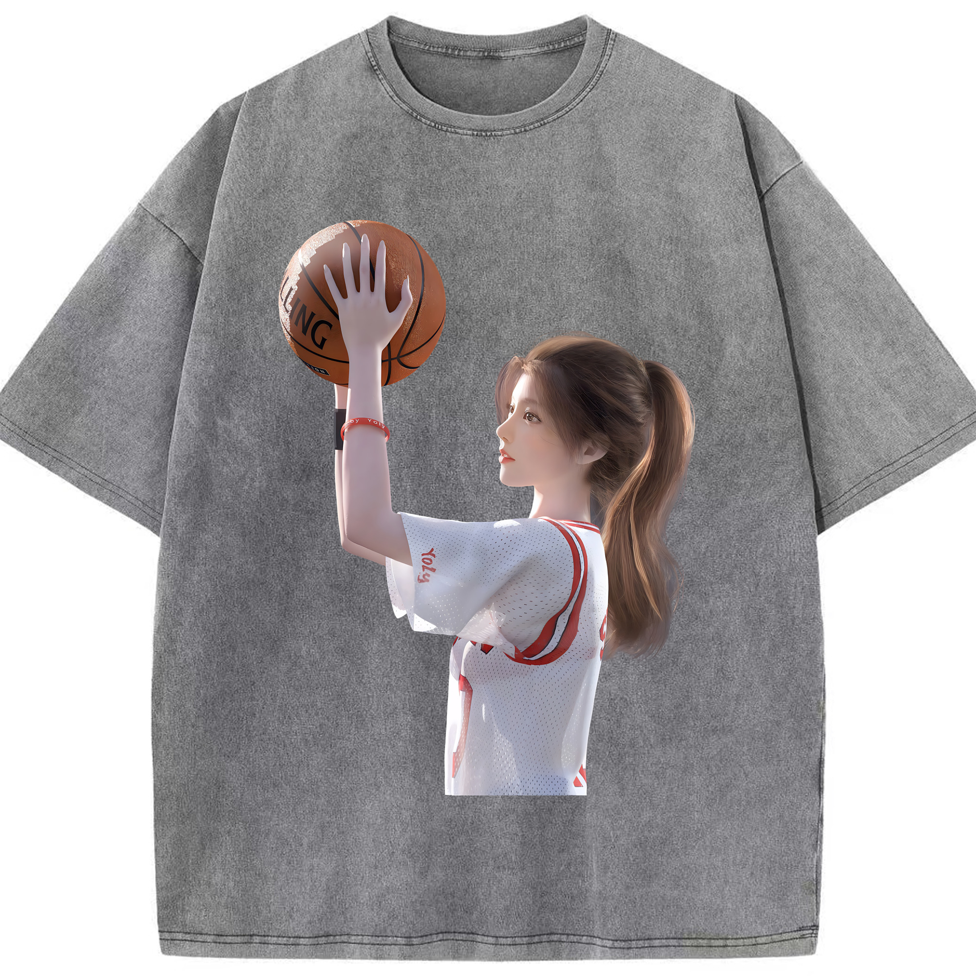 （画像用） SLAM DUNK／スラムダンク 綿100% ヴィンテージ風 半袖Tシャツ（フロントプリント）