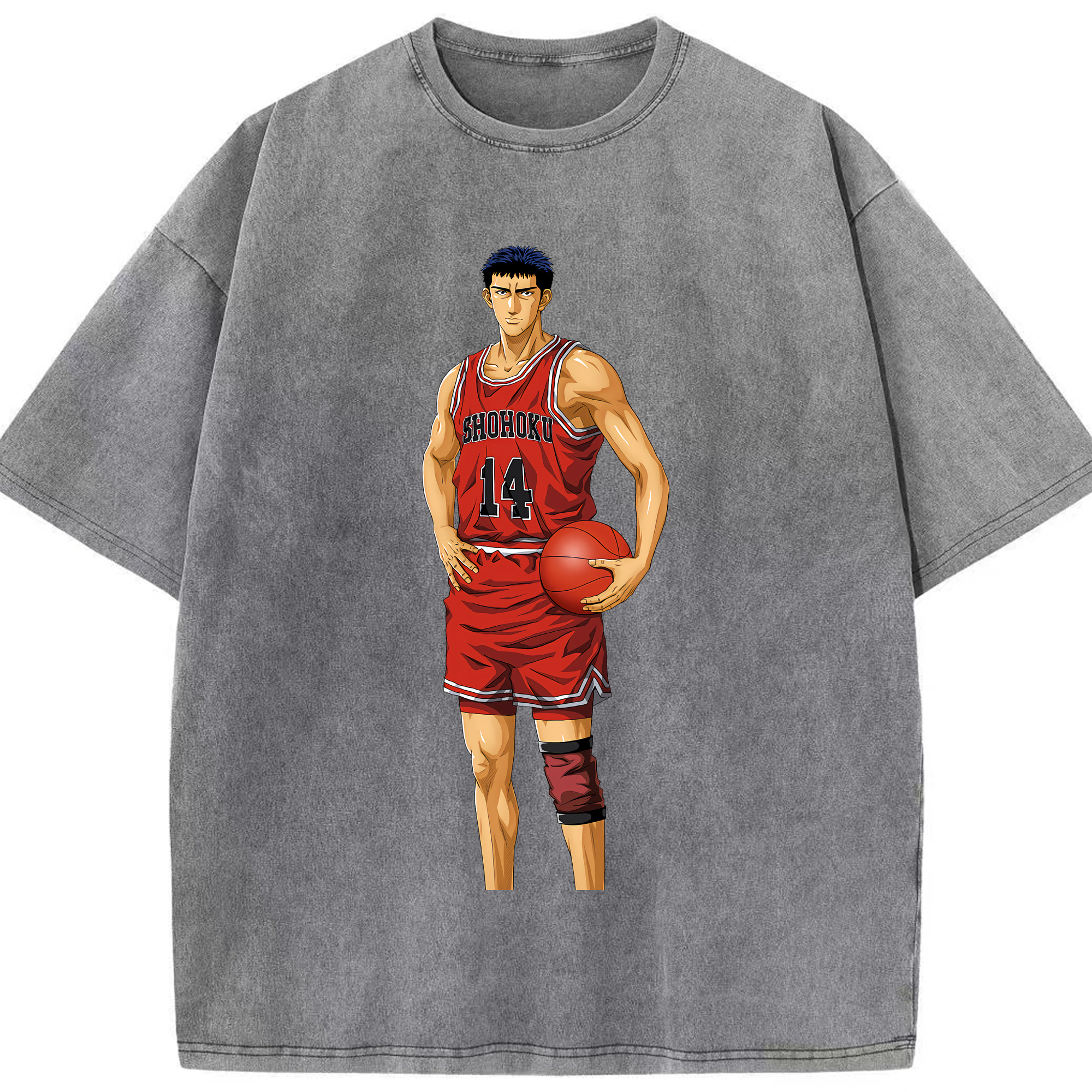 （画像用） SLAM DUNK／スラムダンク 綿100% ヴィンテージ風 半袖Tシャツ（フロントプリント）