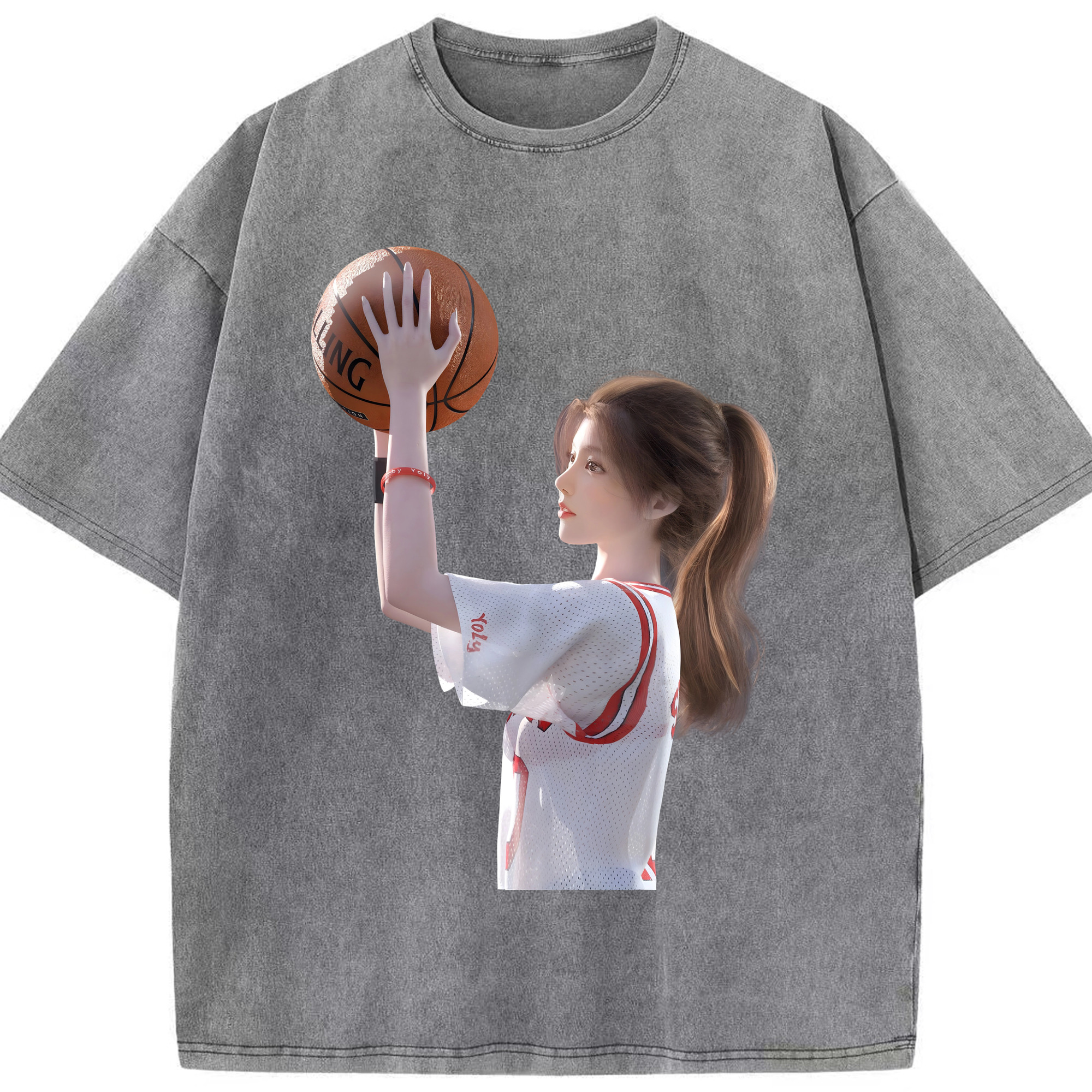 （画像用） SLAM DUNK／スラムダンク 綿100% ヴィンテージ風 半袖Tシャツ（フロントプリント）