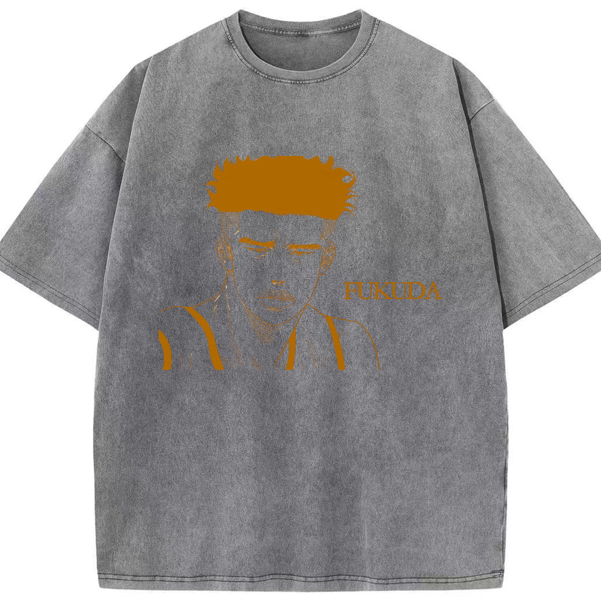 （画像用） SLAM DUNK／スラムダンク 綿100% ヴィンテージ風 半袖Tシャツ（フロントプリント）