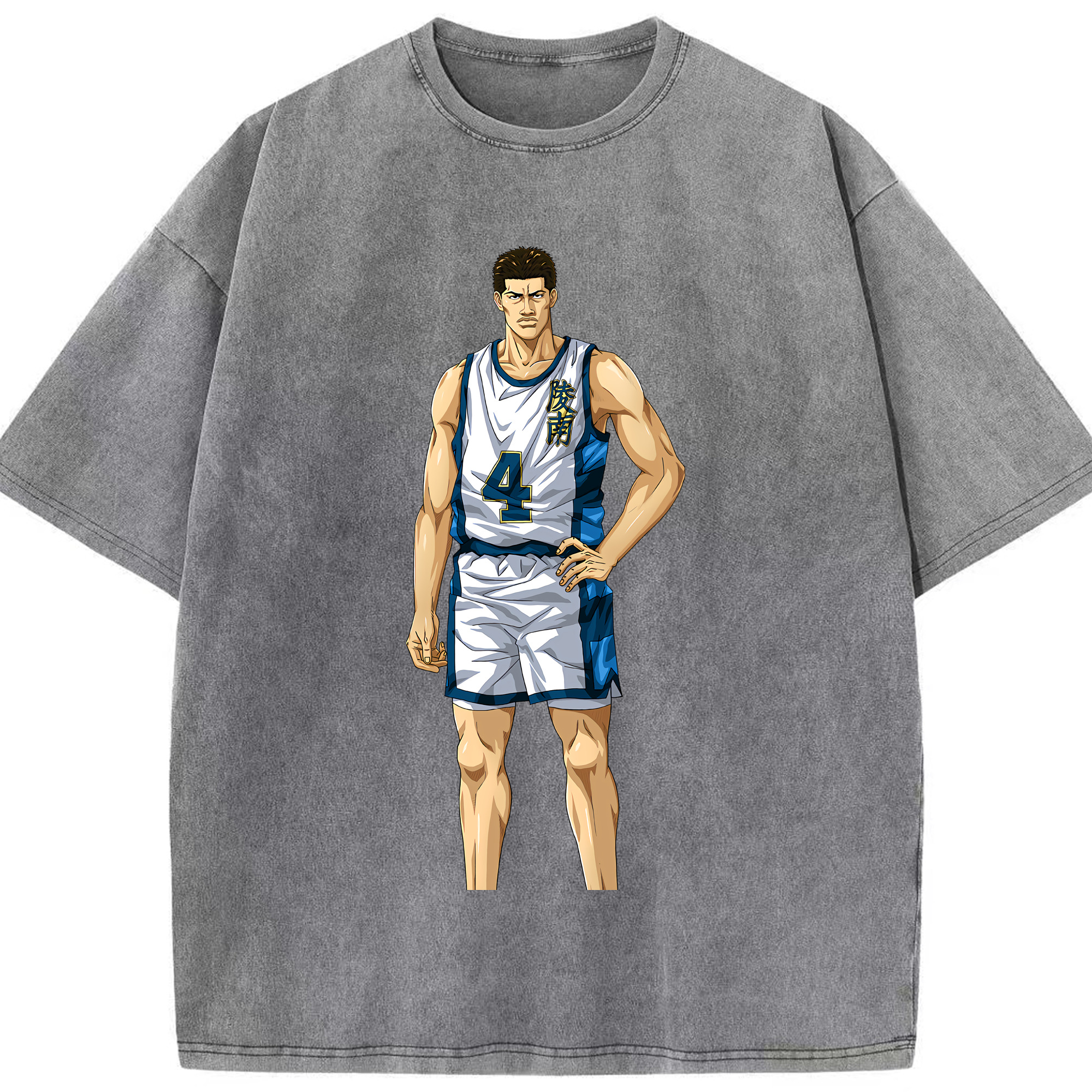 （画像用） SLAM DUNK／スラムダンク 綿100% ヴィンテージ風 半袖Tシャツ（フロントプリント）