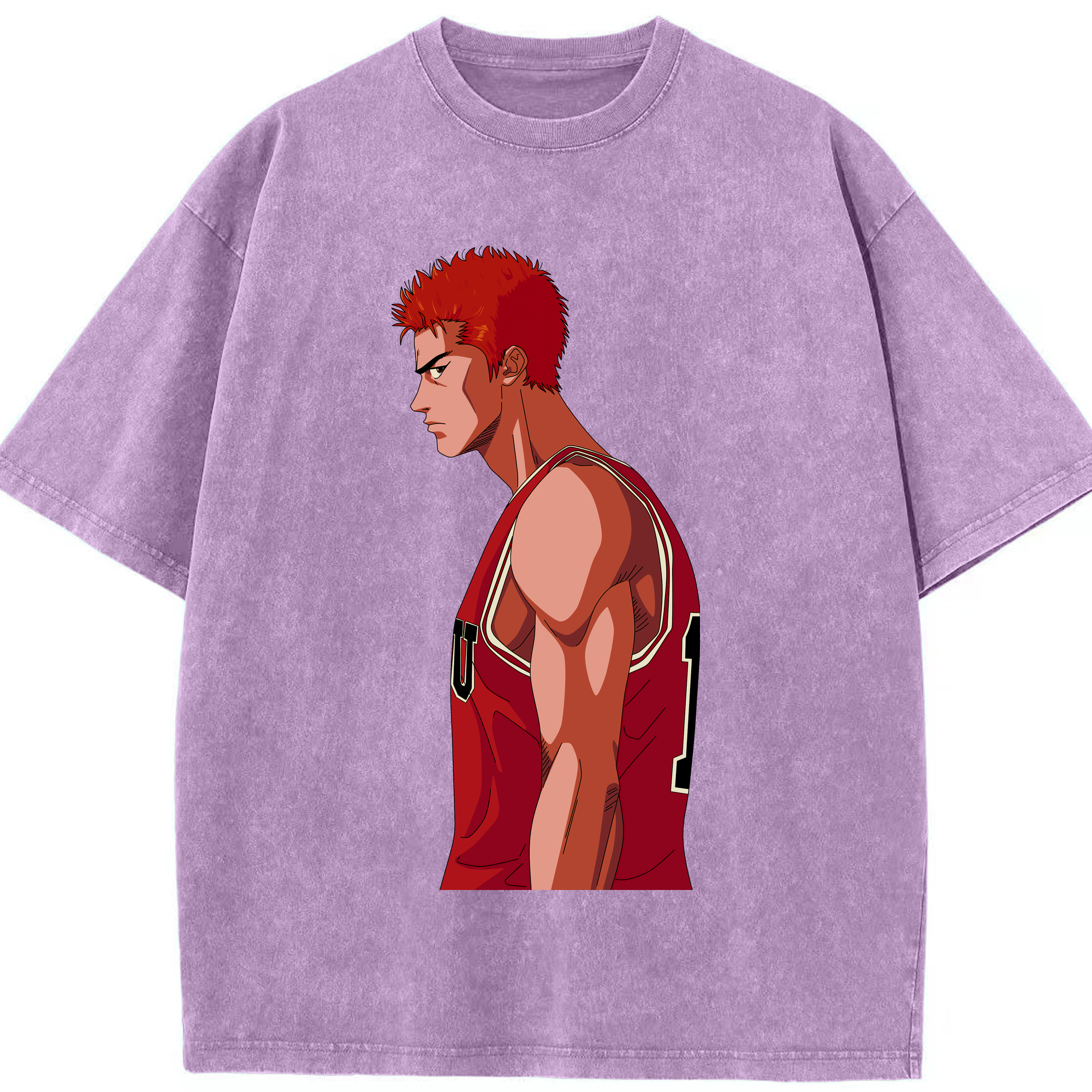 （画像用） SLAM DUNK／スラムダンク 綿100% ヴィンテージ風 半袖Tシャツ（フロントプリント）
