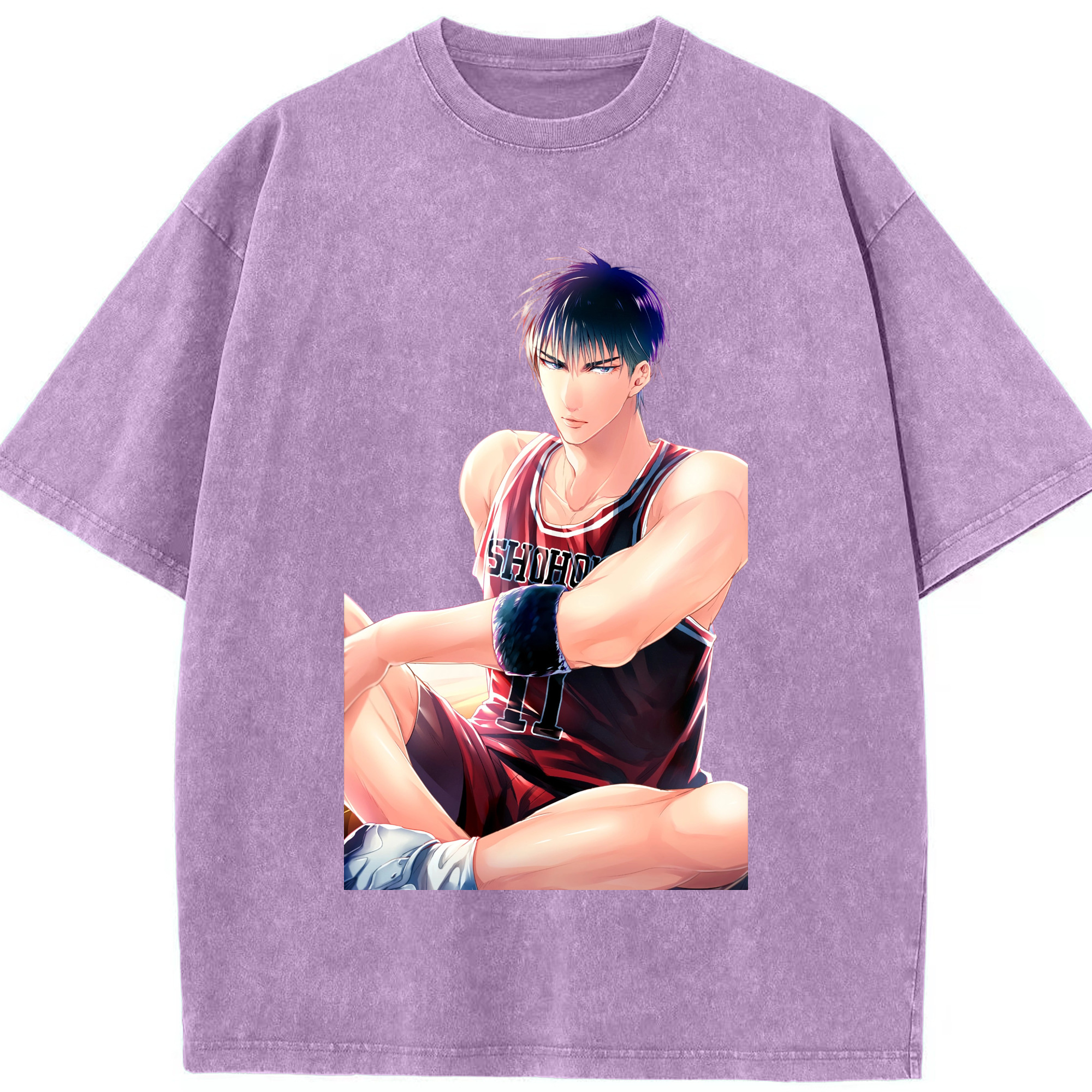 （画像用） SLAM DUNK／スラムダンク 綿100% ヴィンテージ風 半袖Tシャツ（フロントプリント）