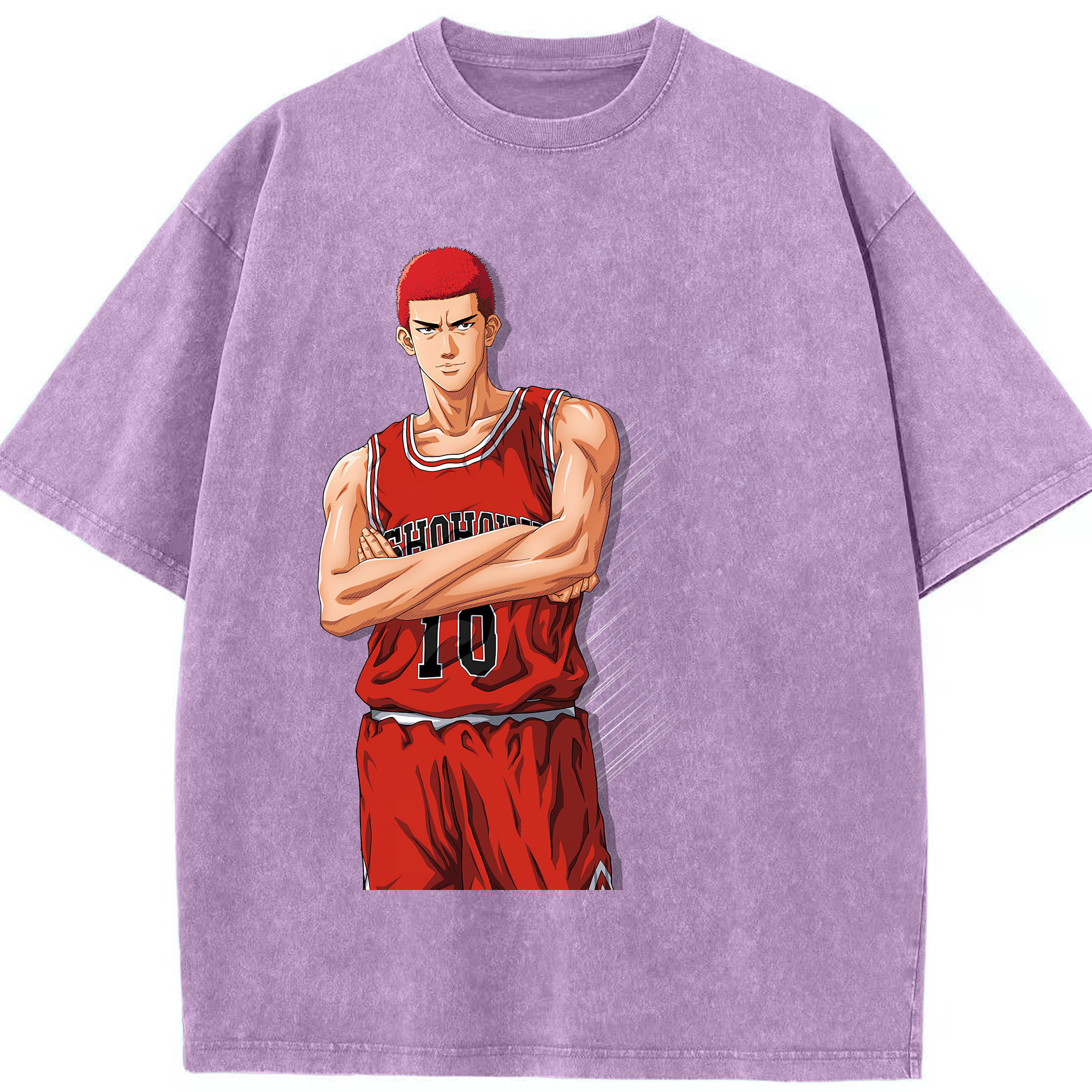 （画像用） SLAM DUNK／スラムダンク 綿100% ヴィンテージ風 半袖Tシャツ（フロントプリント）