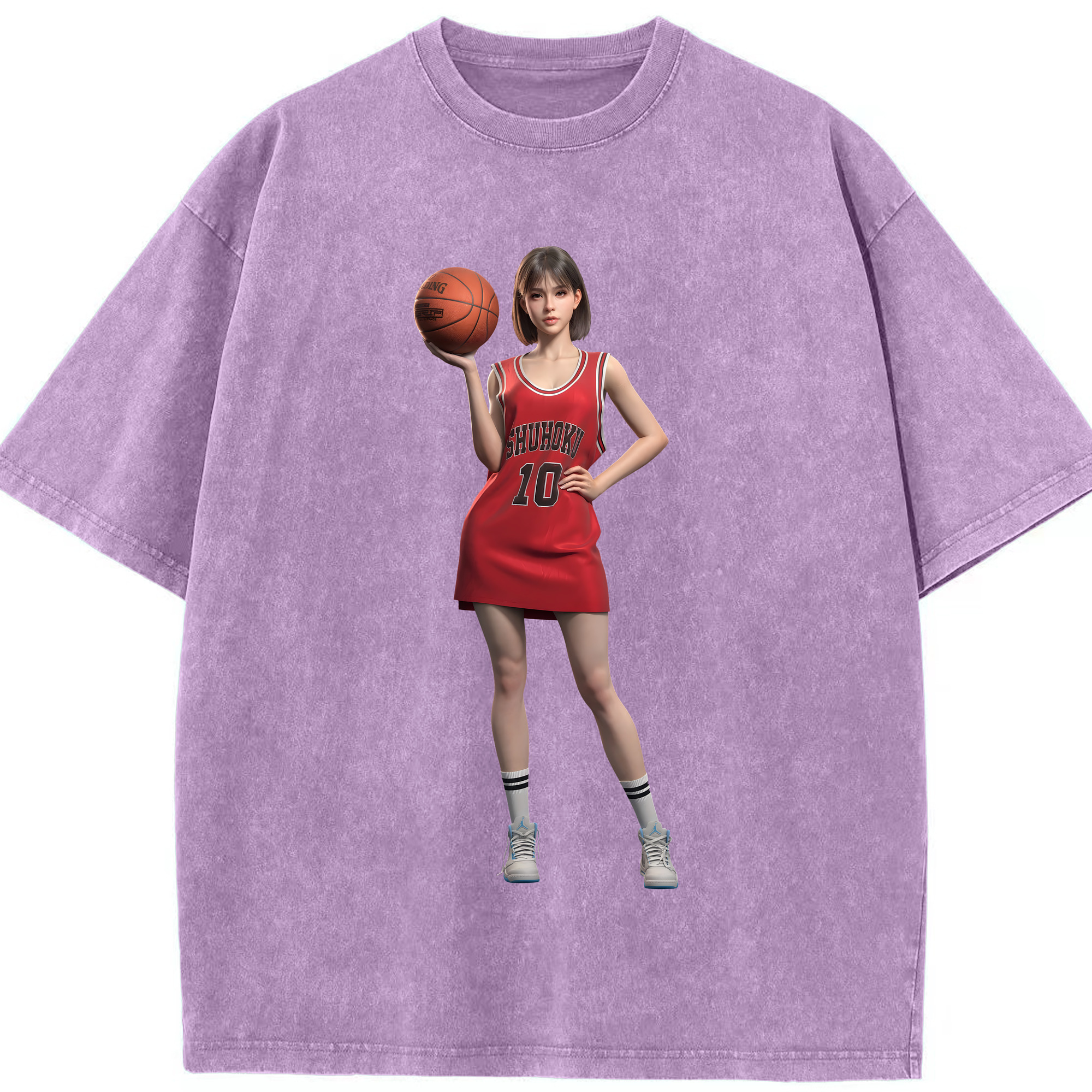 （画像用） SLAM DUNK／スラムダンク 綿100% ヴィンテージ風 半袖Tシャツ（フロントプリント）