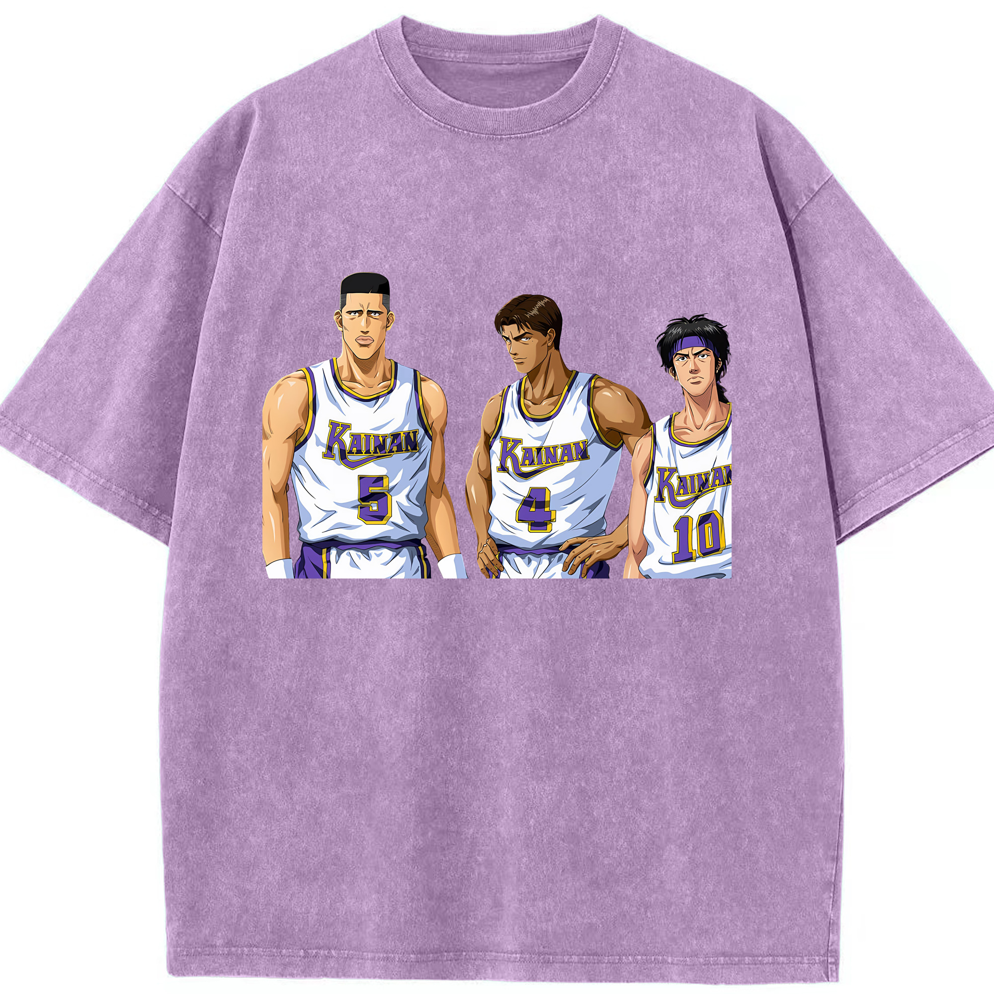 （画像用） SLAM DUNK／スラムダンク 綿100% ヴィンテージ風 半袖Tシャツ（フロントプリント）