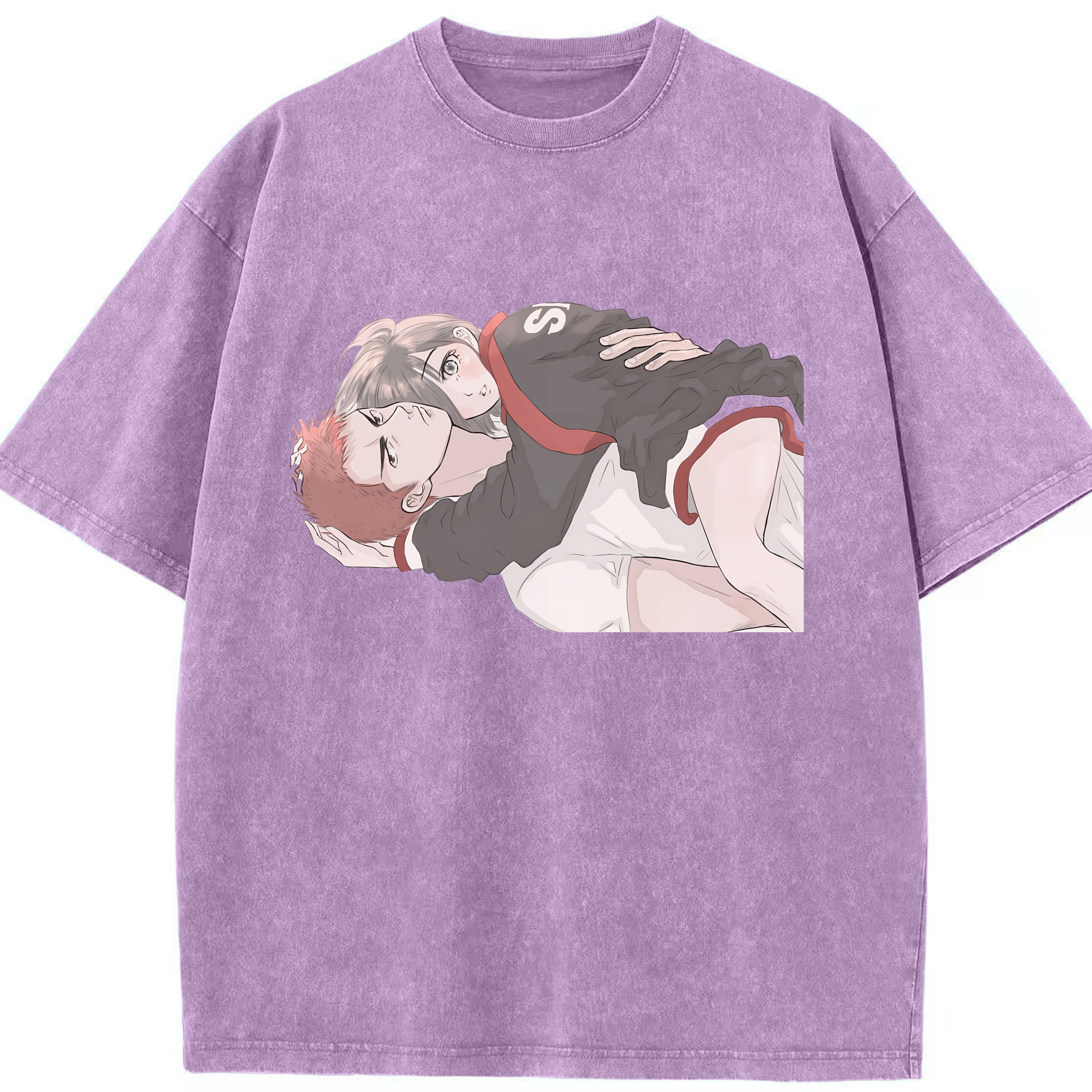 （画像用） SLAM DUNK／スラムダンク 綿100% ヴィンテージ風 半袖Tシャツ（フロントプリント）