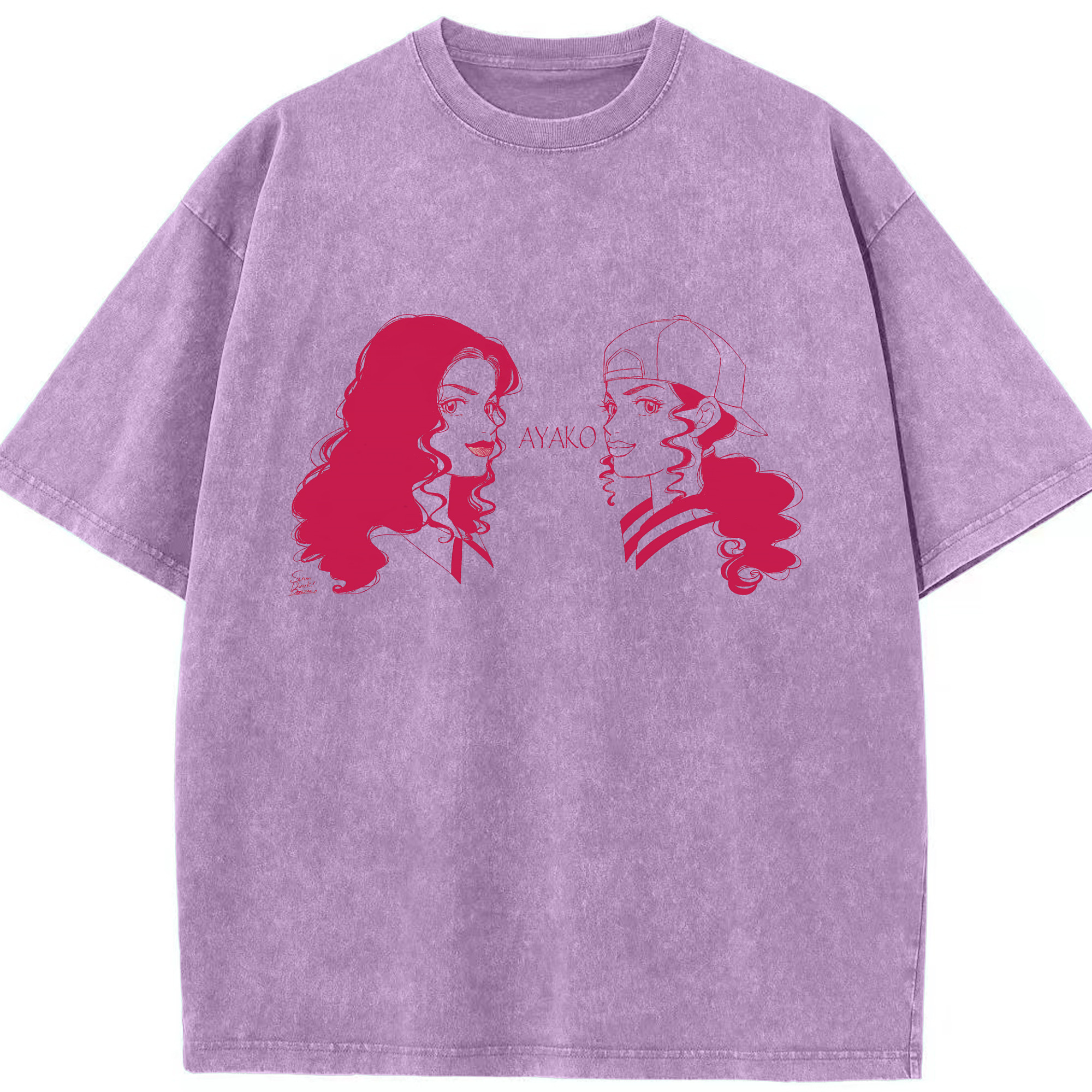 （画像用） SLAM DUNK／スラムダンク 綿100% ヴィンテージ風 半袖Tシャツ（フロントプリント）