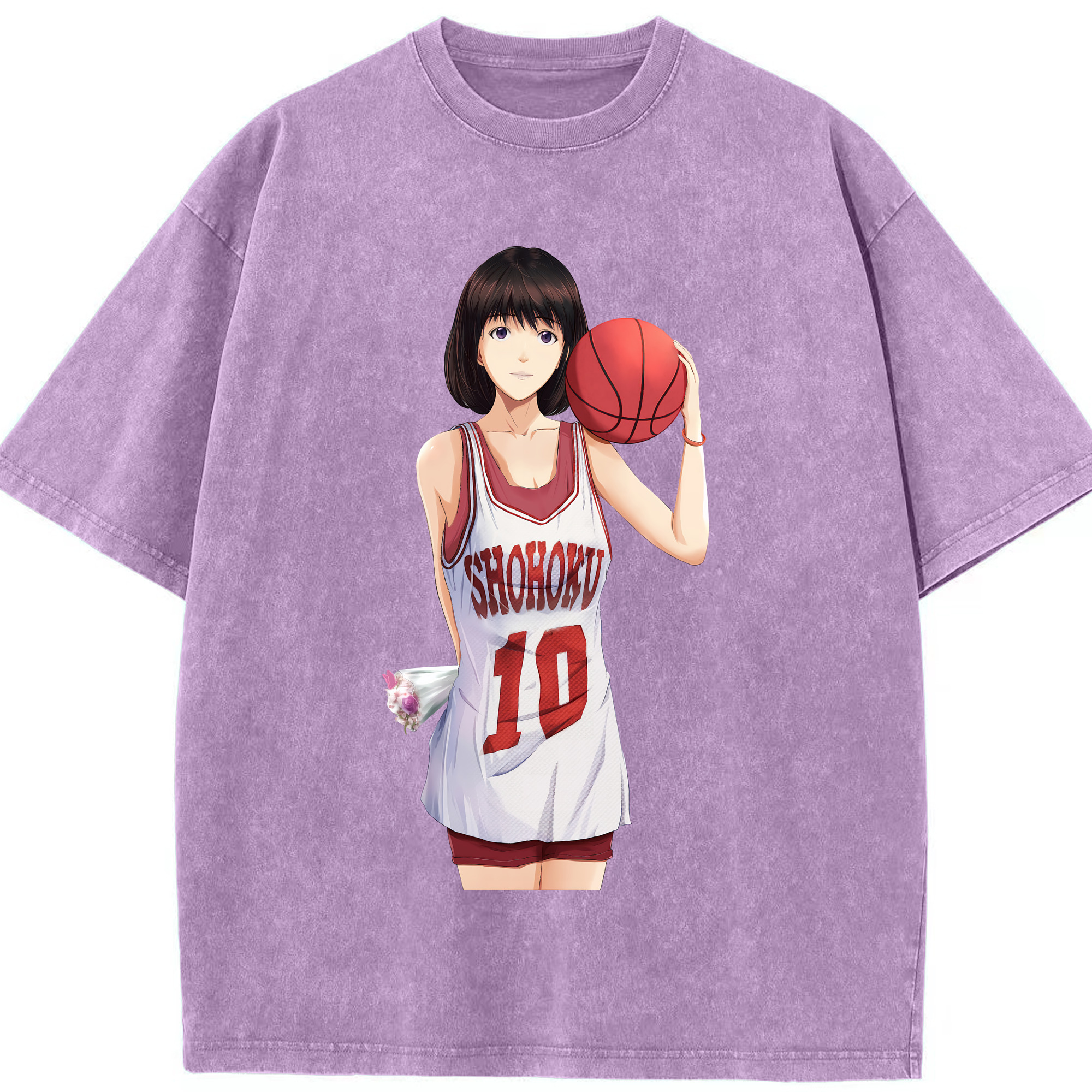 （画像用） SLAM DUNK／スラムダンク 綿100% ヴィンテージ風 半袖Tシャツ（フロントプリント）