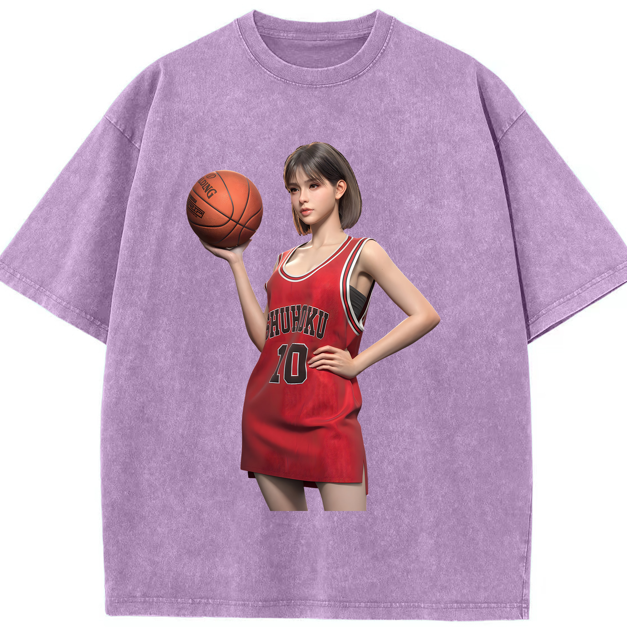 （画像用） SLAM DUNK／スラムダンク 綿100% ヴィンテージ風 半袖Tシャツ（フロントプリント）
