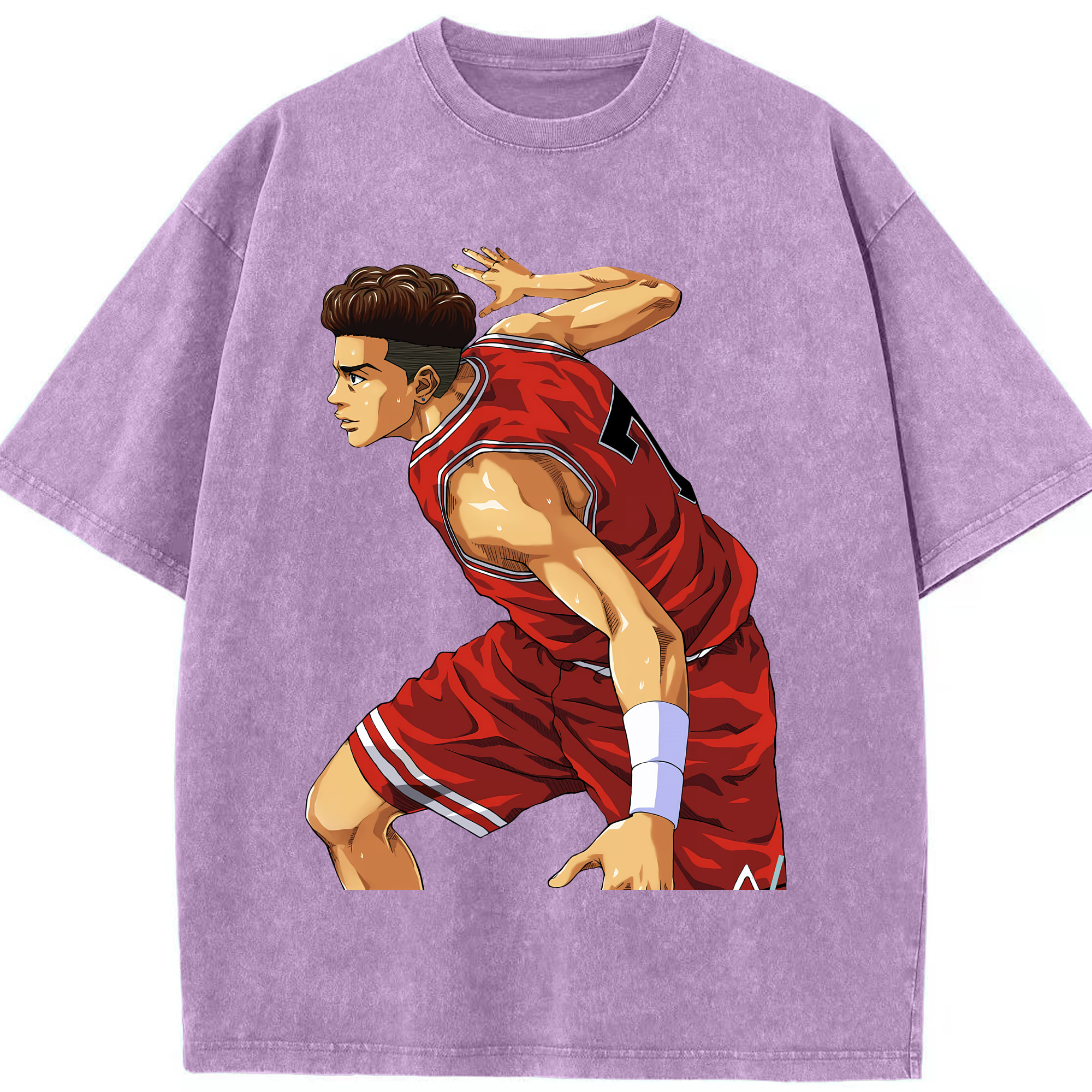 （画像用） SLAM DUNK／スラムダンク 綿100% ヴィンテージ風 半袖Tシャツ（フロントプリント）