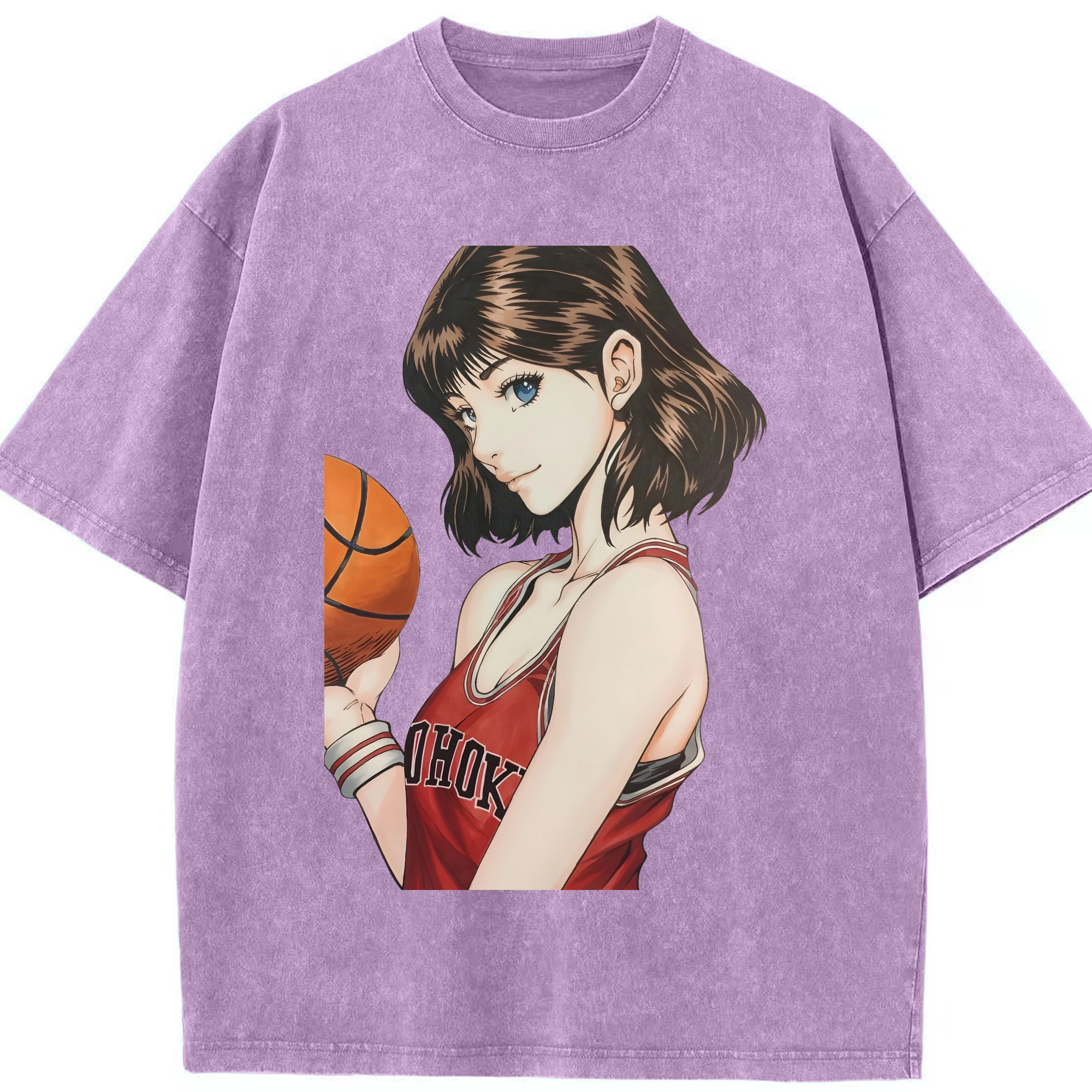 （画像用） SLAM DUNK／スラムダンク 綿100% ヴィンテージ風 半袖Tシャツ（フロントプリント）