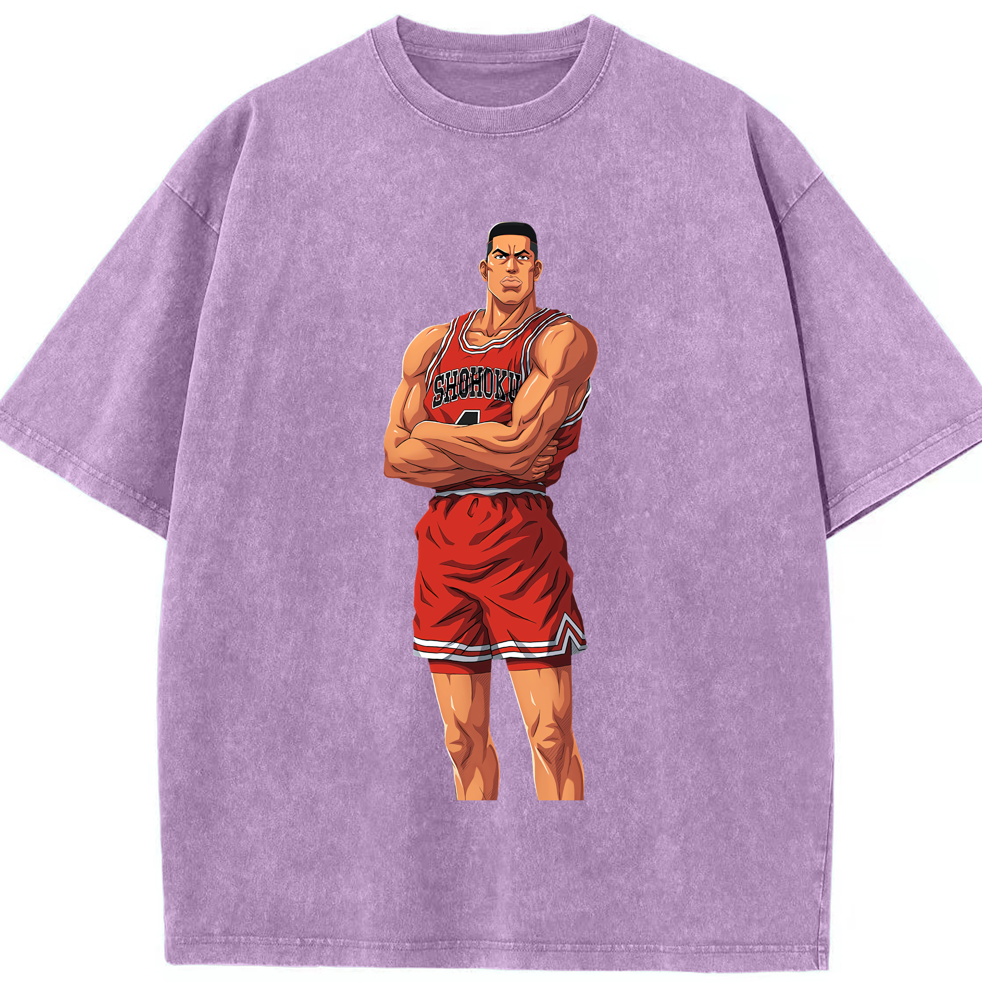 （画像用） SLAM DUNK／スラムダンク 綿100% ヴィンテージ風 半袖Tシャツ（フロントプリント）