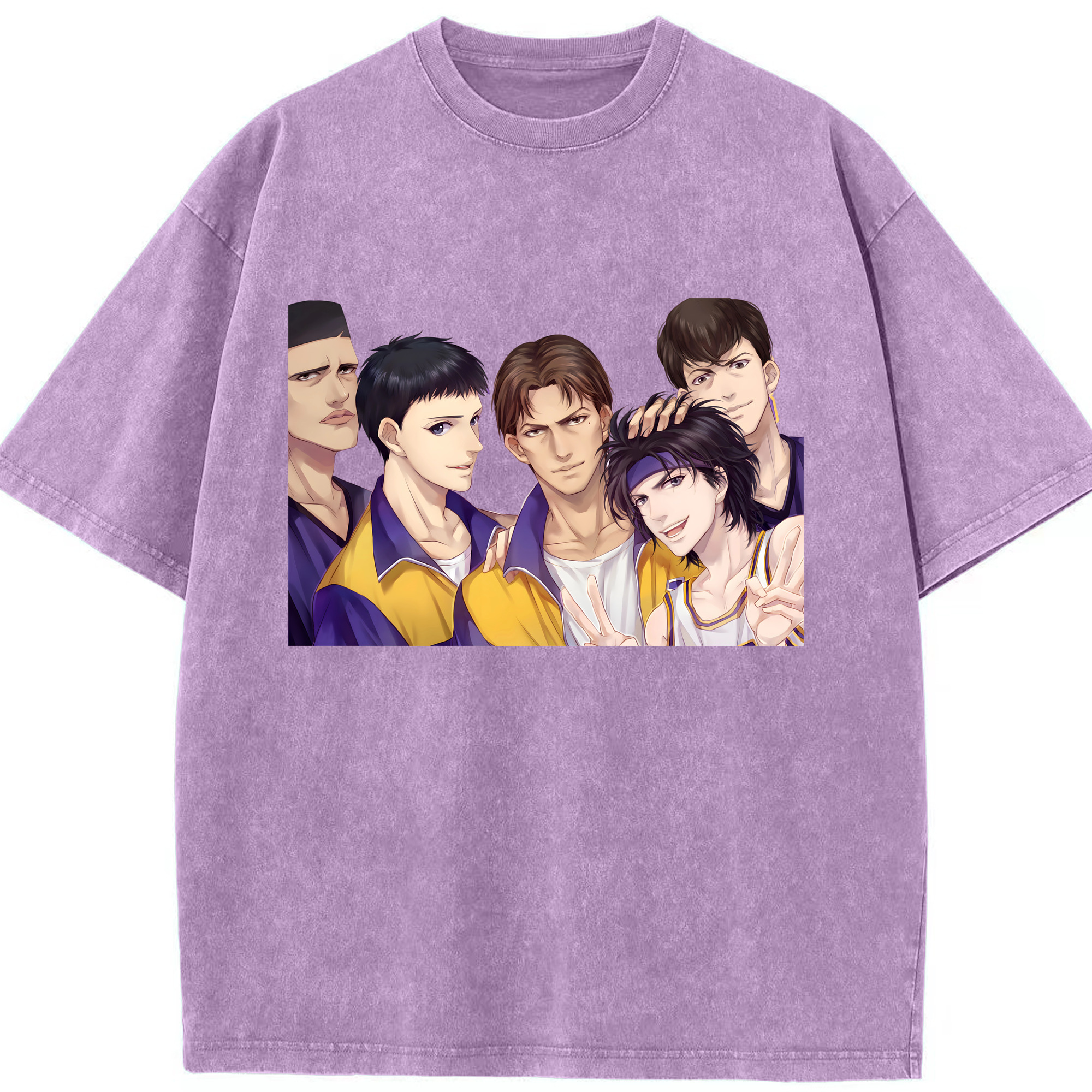 （画像用） SLAM DUNK／スラムダンク 綿100% ヴィンテージ風 半袖Tシャツ（フロントプリント）