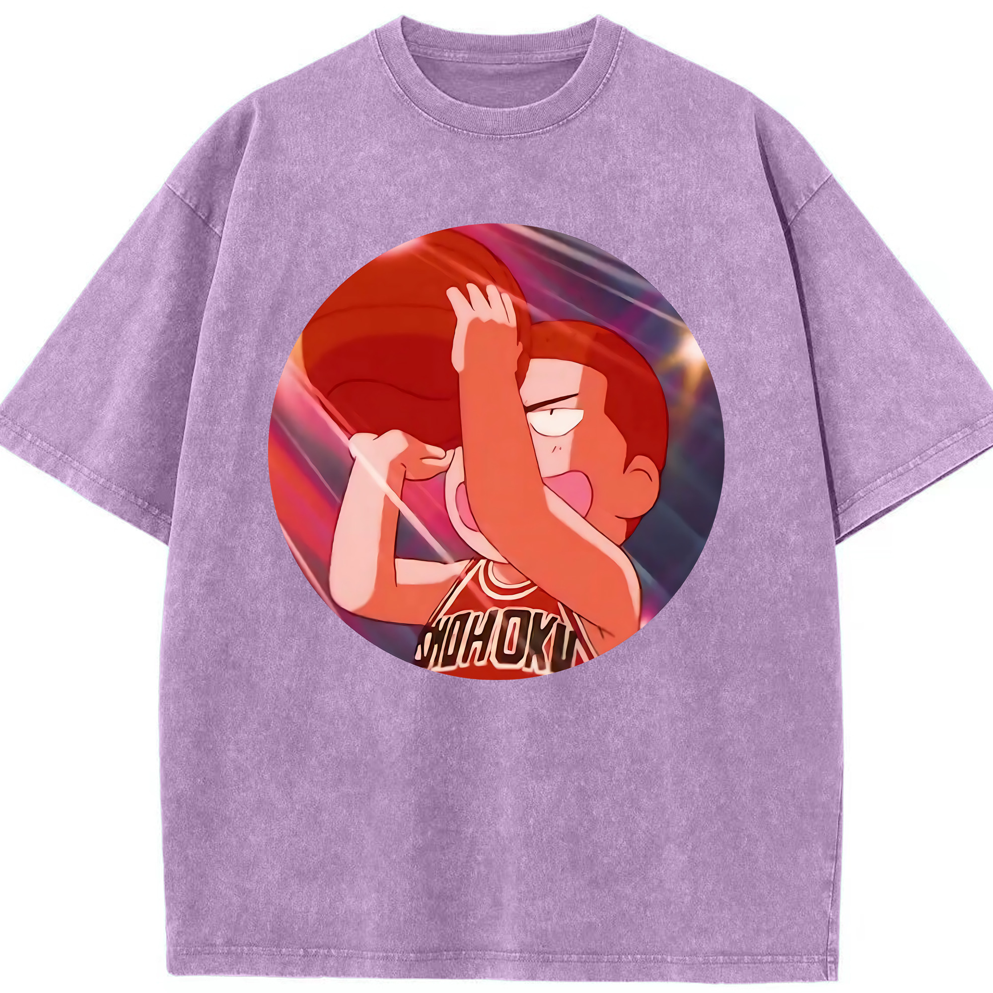 （画像用） SLAM DUNK／スラムダンク 綿100% ヴィンテージ風 半袖Tシャツ（フロントプリント）