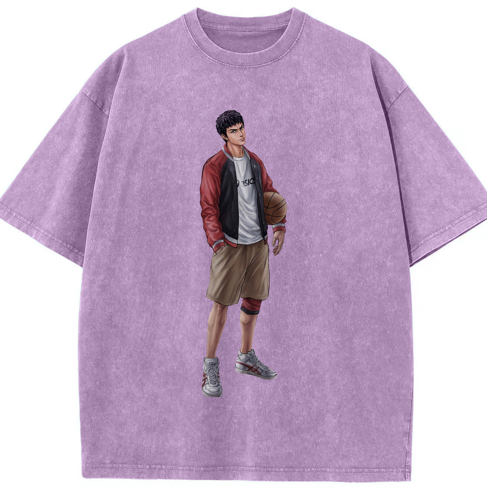 （画像用） SLAM DUNK／スラムダンク 綿100% ヴィンテージ風 半袖Tシャツ（フロントプリント）