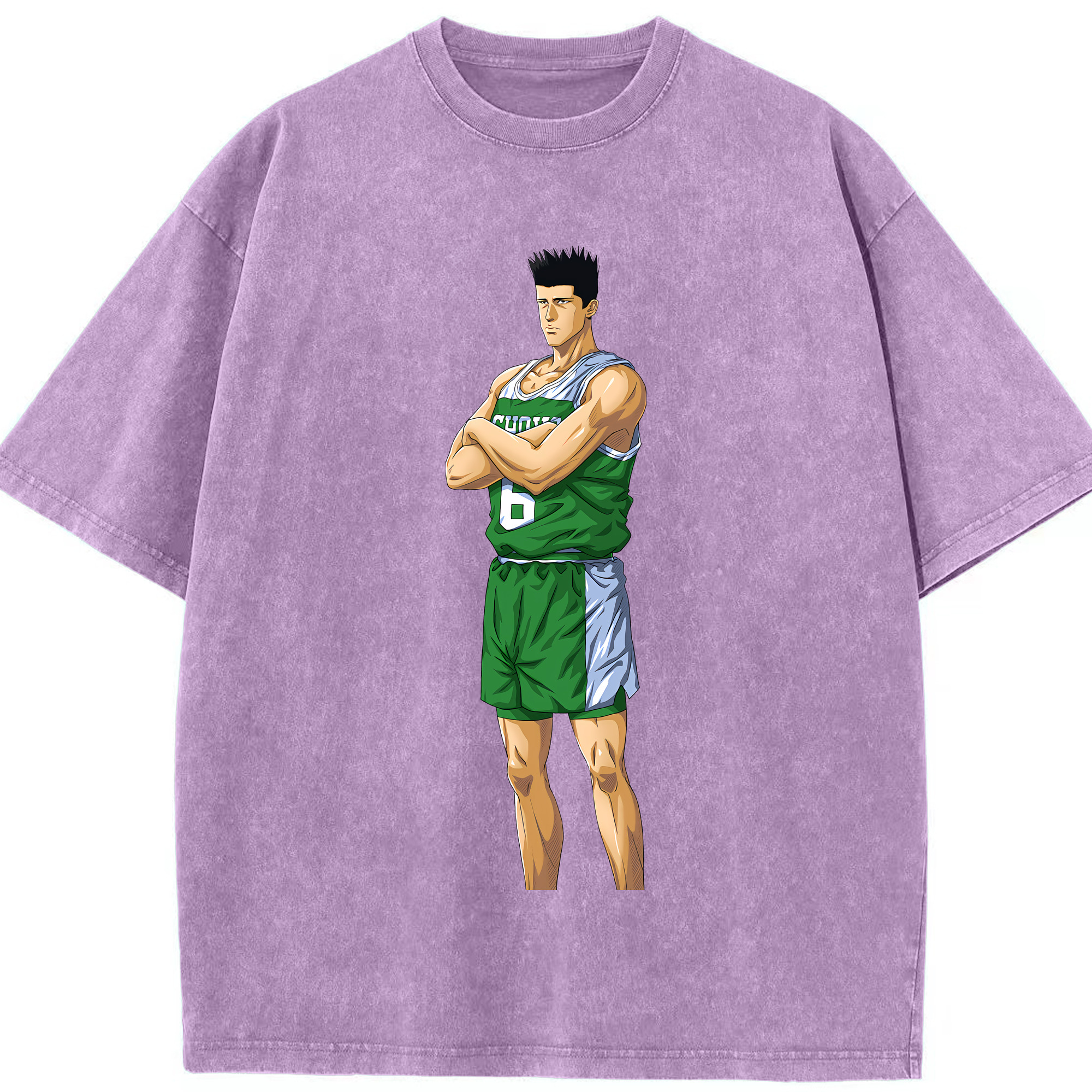 （画像用） SLAM DUNK／スラムダンク 綿100% ヴィンテージ風 半袖Tシャツ（フロントプリント）