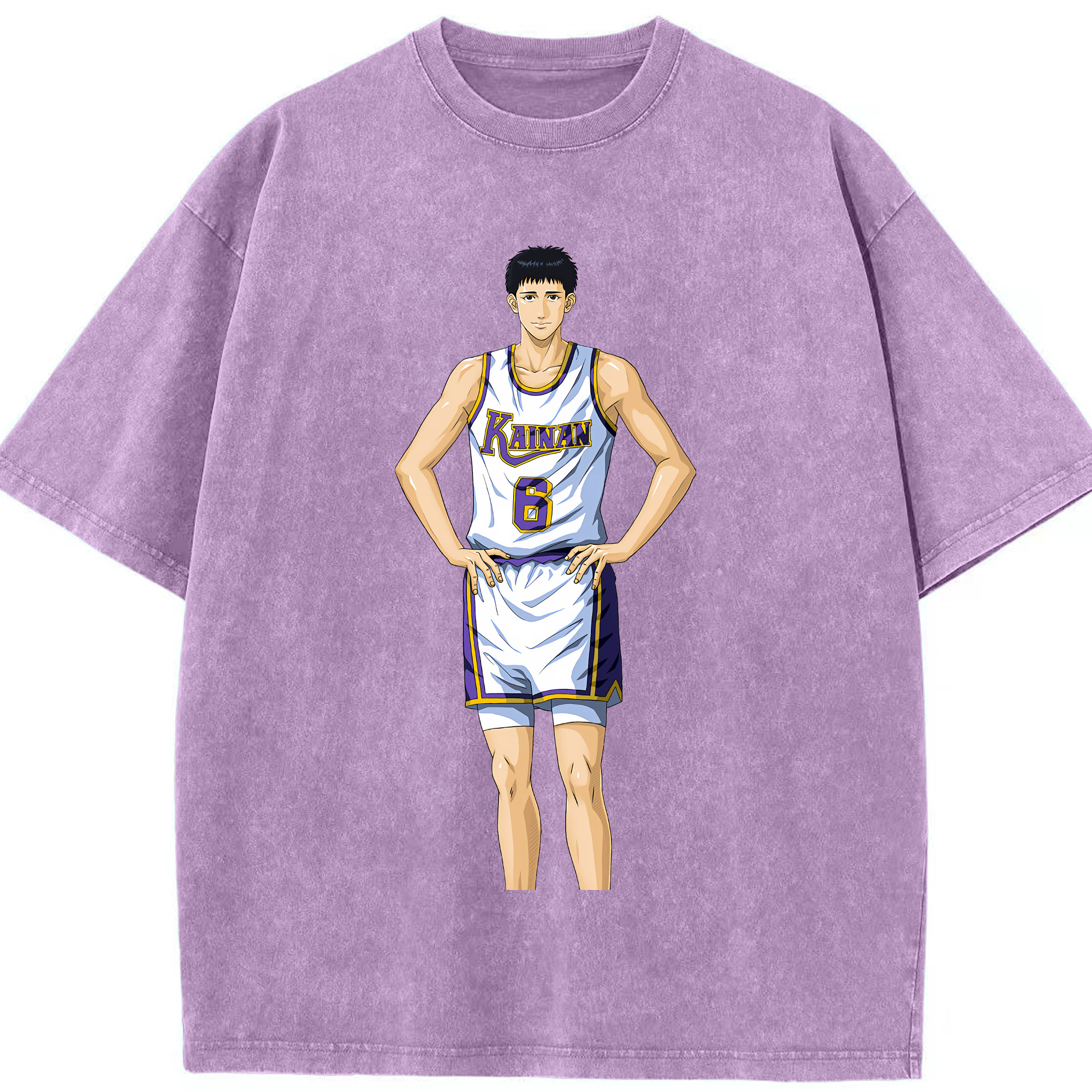 （画像用） SLAM DUNK／スラムダンク 綿100% ヴィンテージ風 半袖Tシャツ（フロントプリント）