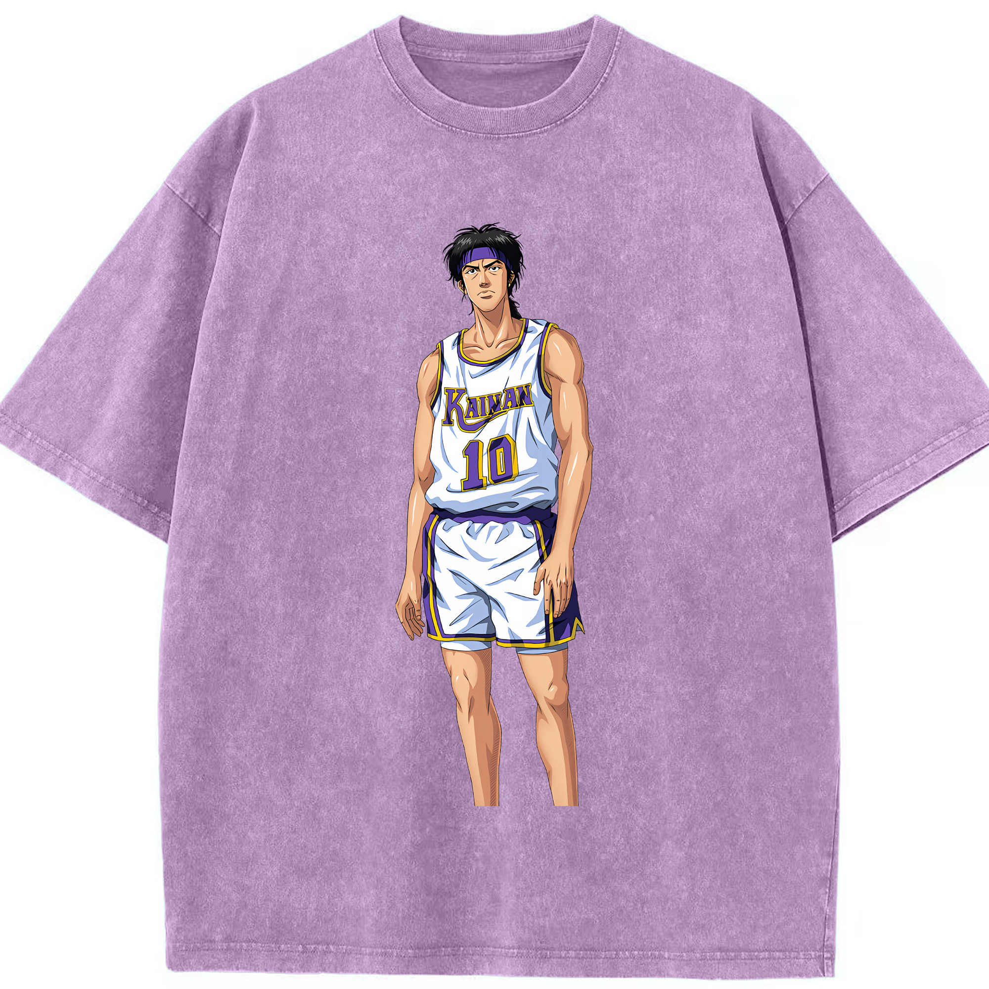 （画像用） SLAM DUNK／スラムダンク 綿100% ヴィンテージ風 半袖Tシャツ（フロントプリント）