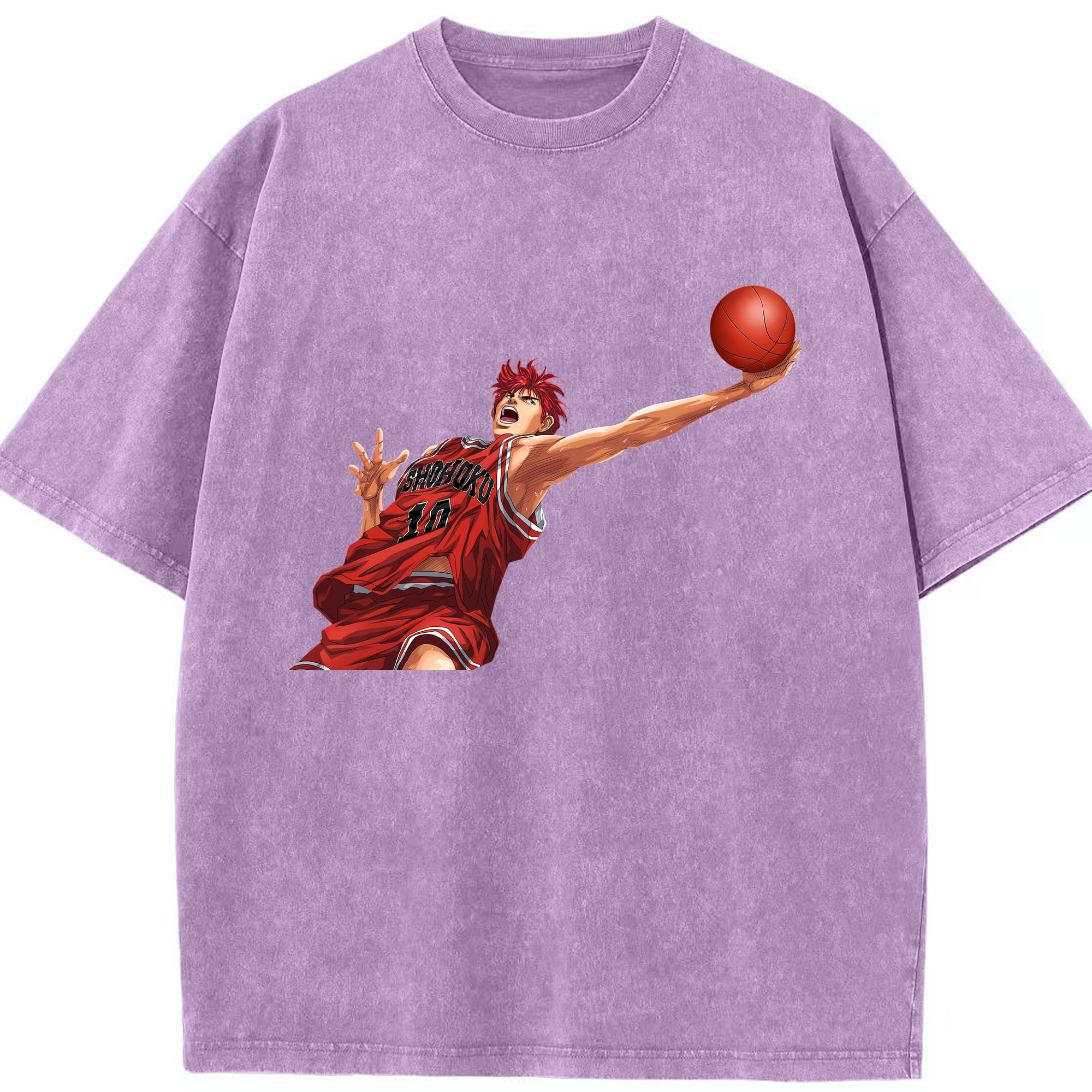 （画像用） SLAM DUNK／スラムダンク 綿100% ヴィンテージ風 半袖Tシャツ（フロントプリント）