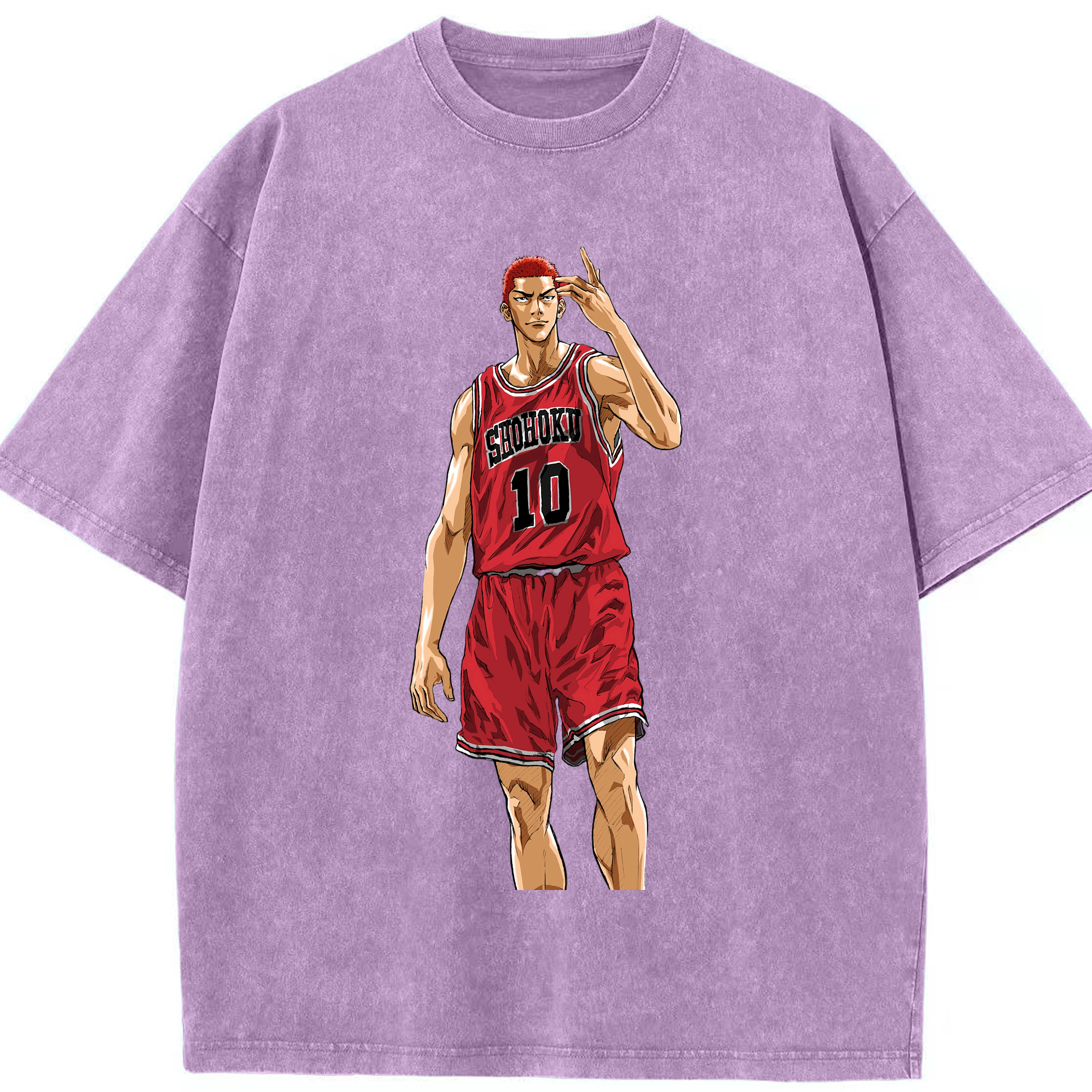 （画像用） SLAM DUNK／スラムダンク 綿100% ヴィンテージ風 半袖Tシャツ（フロントプリント）