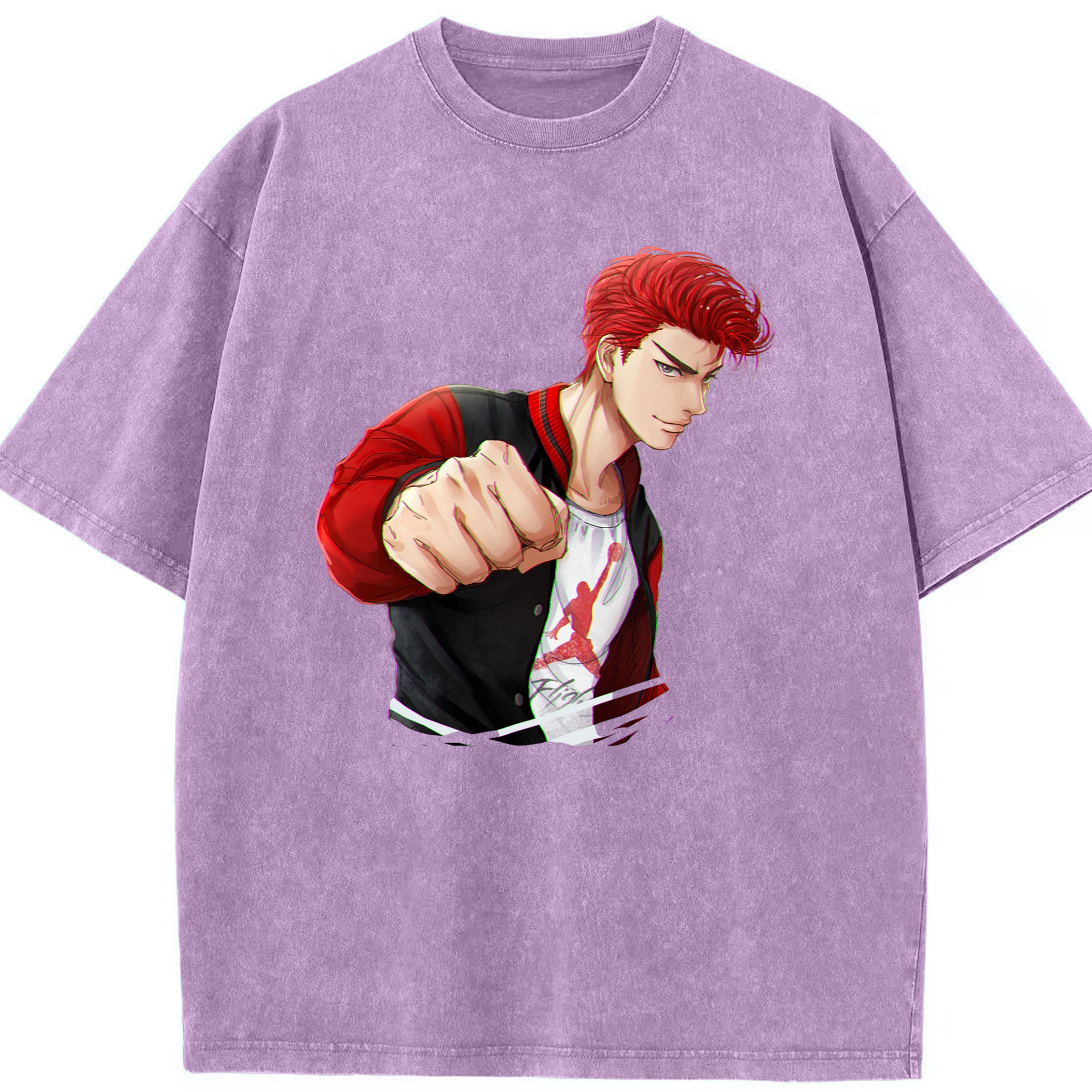 （画像用） SLAM DUNK／スラムダンク 綿100% ヴィンテージ風 半袖Tシャツ（フロントプリント）