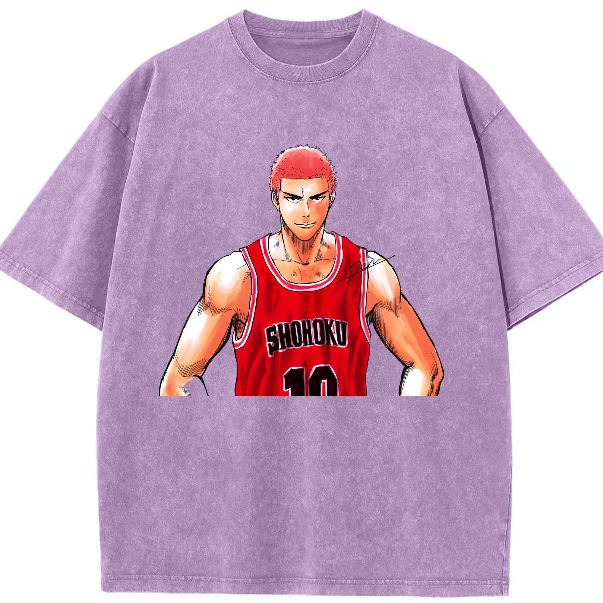 （画像用） SLAM DUNK／スラムダンク 綿100% ヴィンテージ風 半袖Tシャツ（フロントプリント）