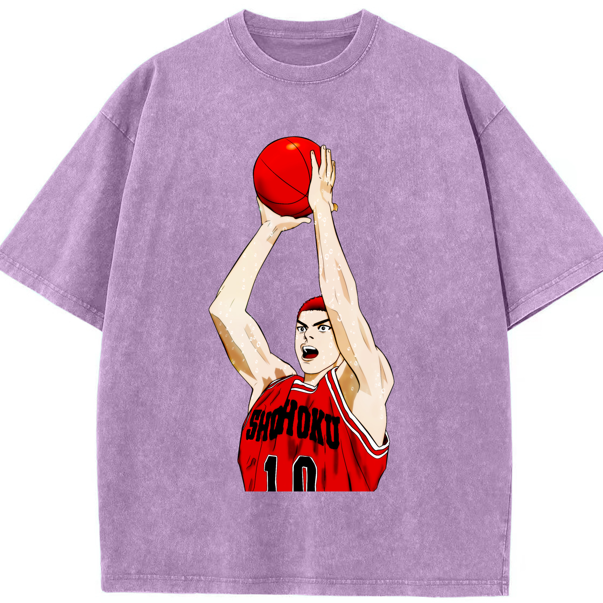 （画像用） SLAM DUNK／スラムダンク 綿100% ヴィンテージ風 半袖Tシャツ（フロントプリント）