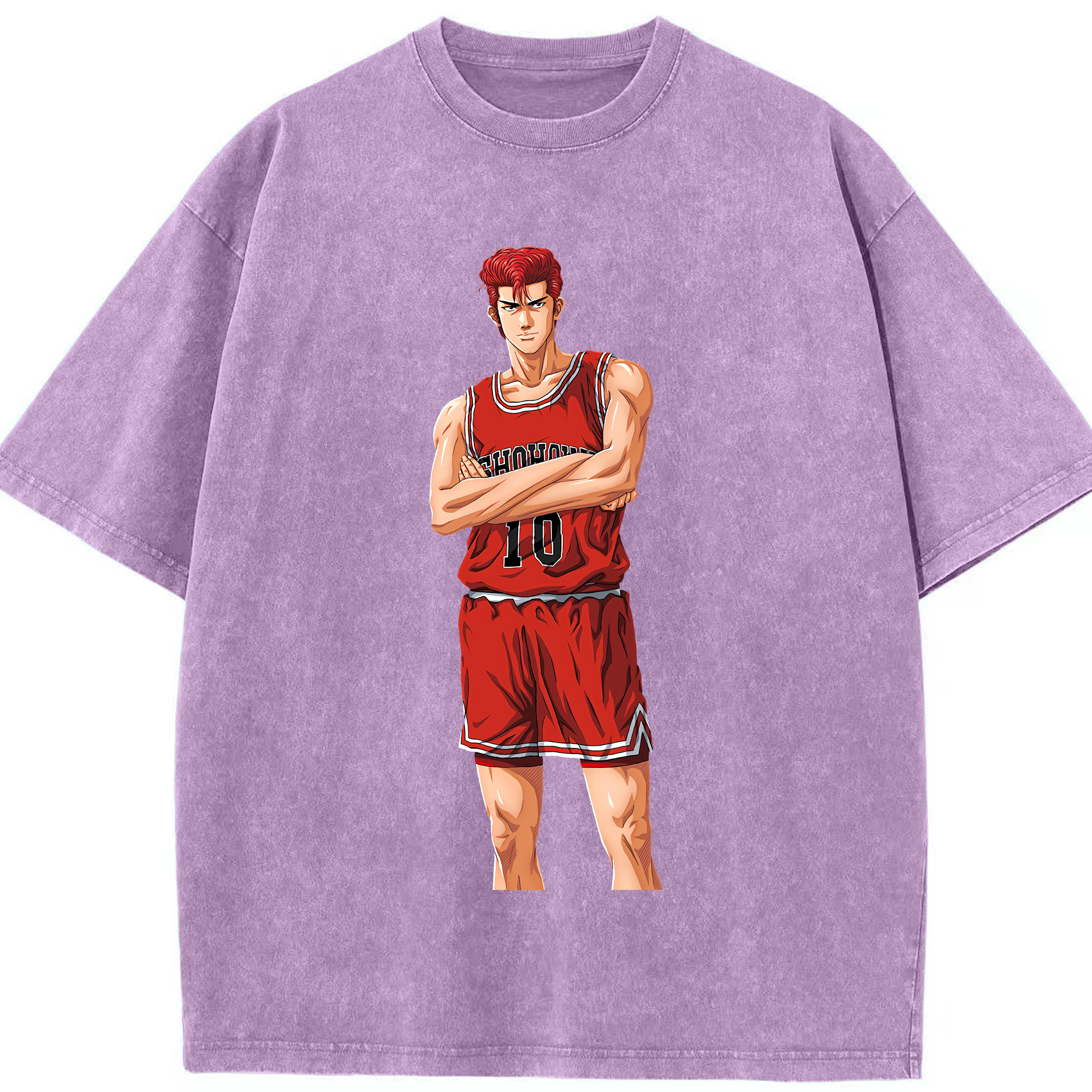 （画像用） SLAM DUNK／スラムダンク 綿100% ヴィンテージ風 半袖Tシャツ（フロントプリント）