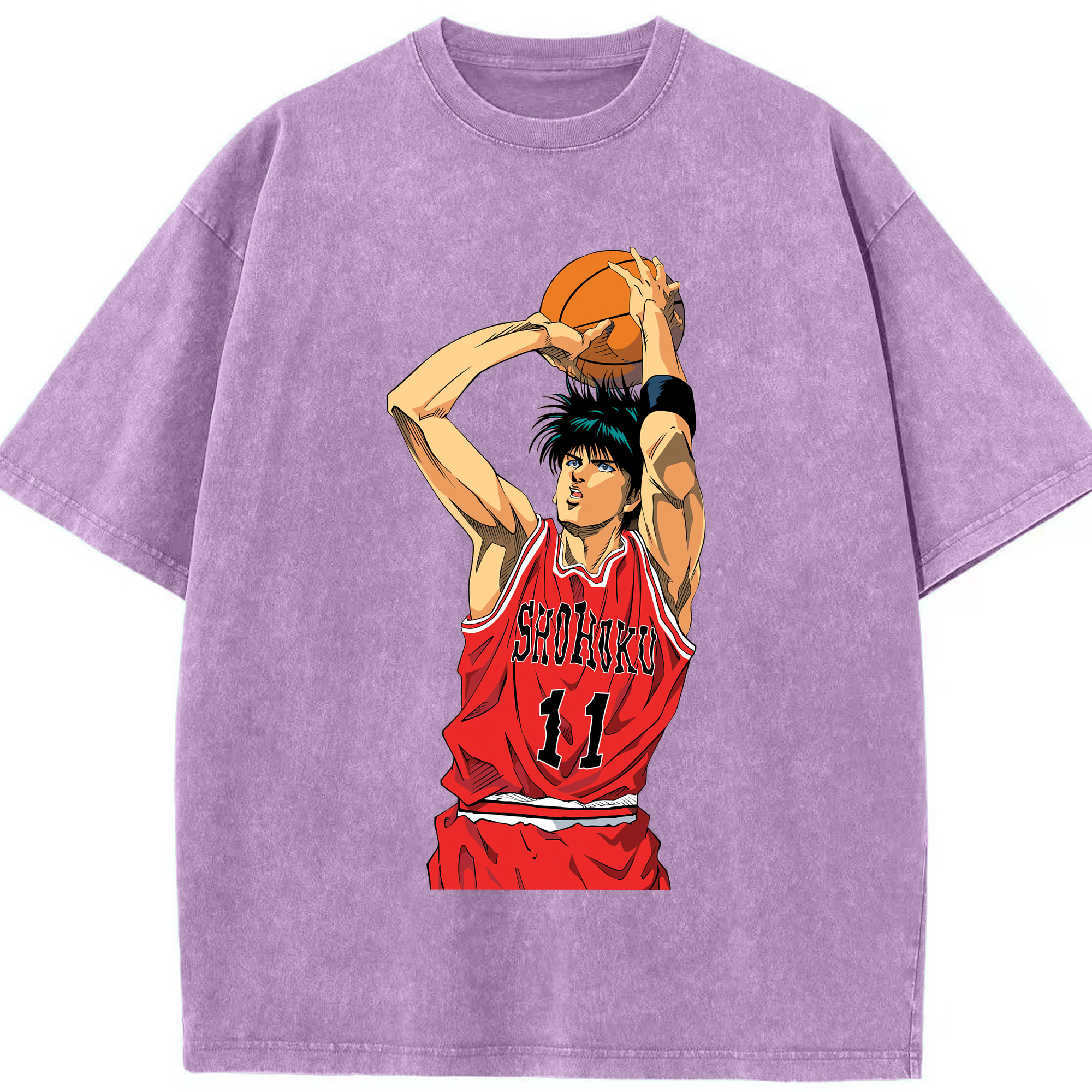 （画像用） SLAM DUNK／スラムダンク 綿100% ヴィンテージ風 半袖Tシャツ（フロントプリント）
