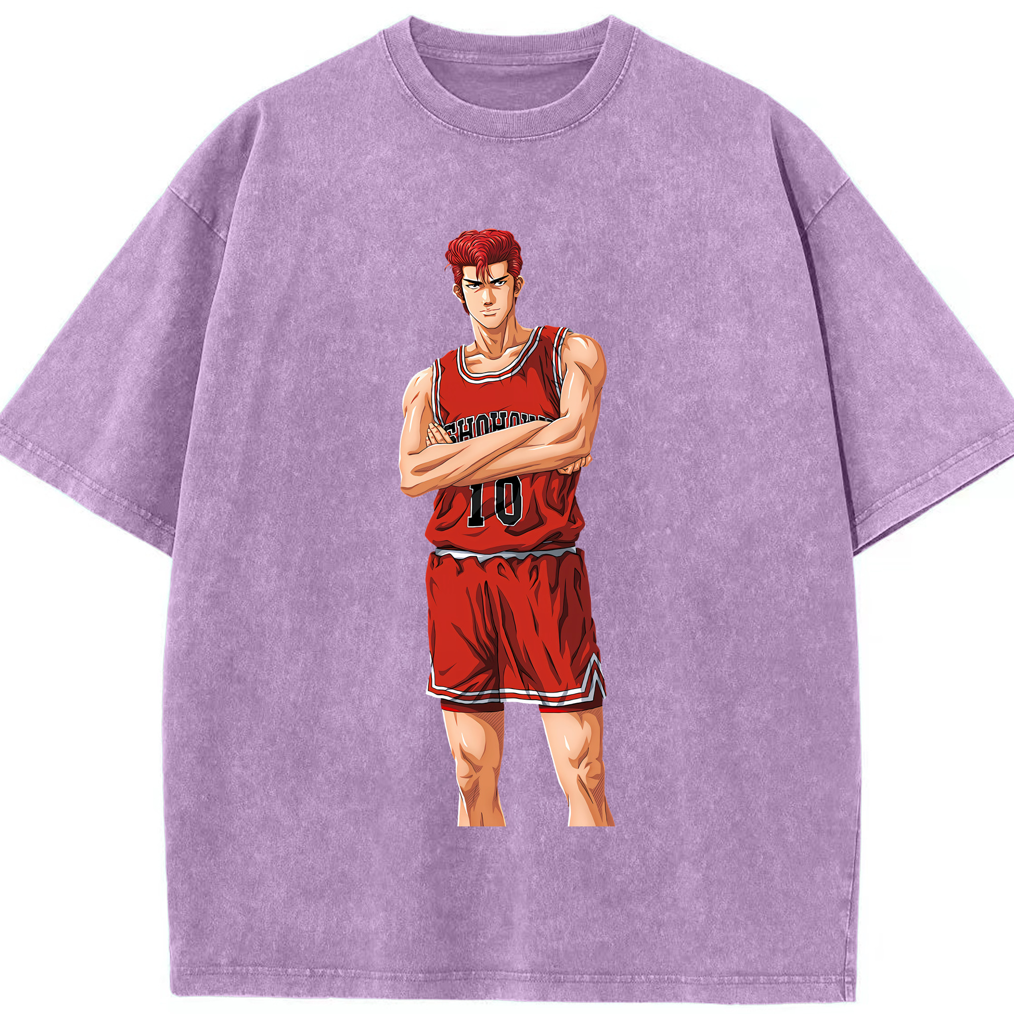 （画像用） SLAM DUNK／スラムダンク 綿100% ヴィンテージ風 半袖Tシャツ（フロントプリント）