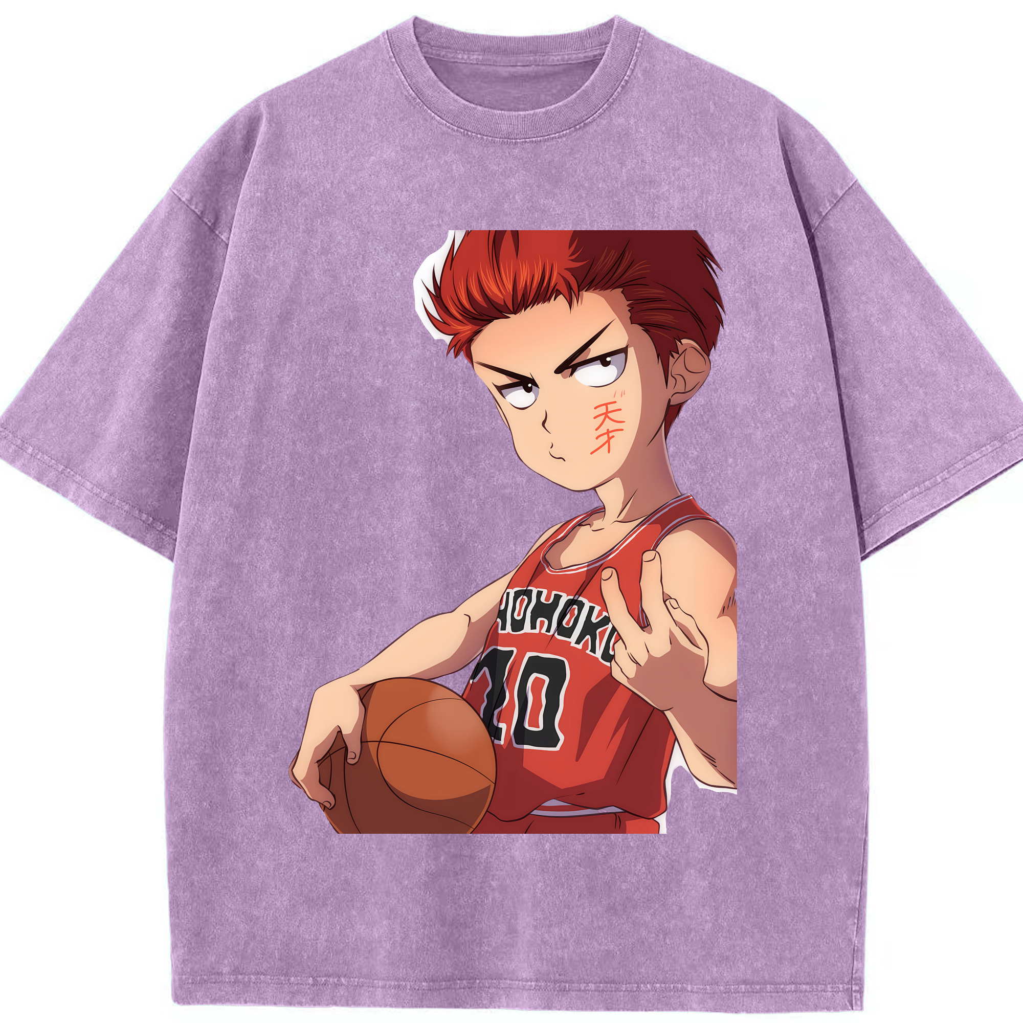 （画像用） SLAM DUNK／スラムダンク 綿100% ヴィンテージ風 半袖Tシャツ（フロントプリント）