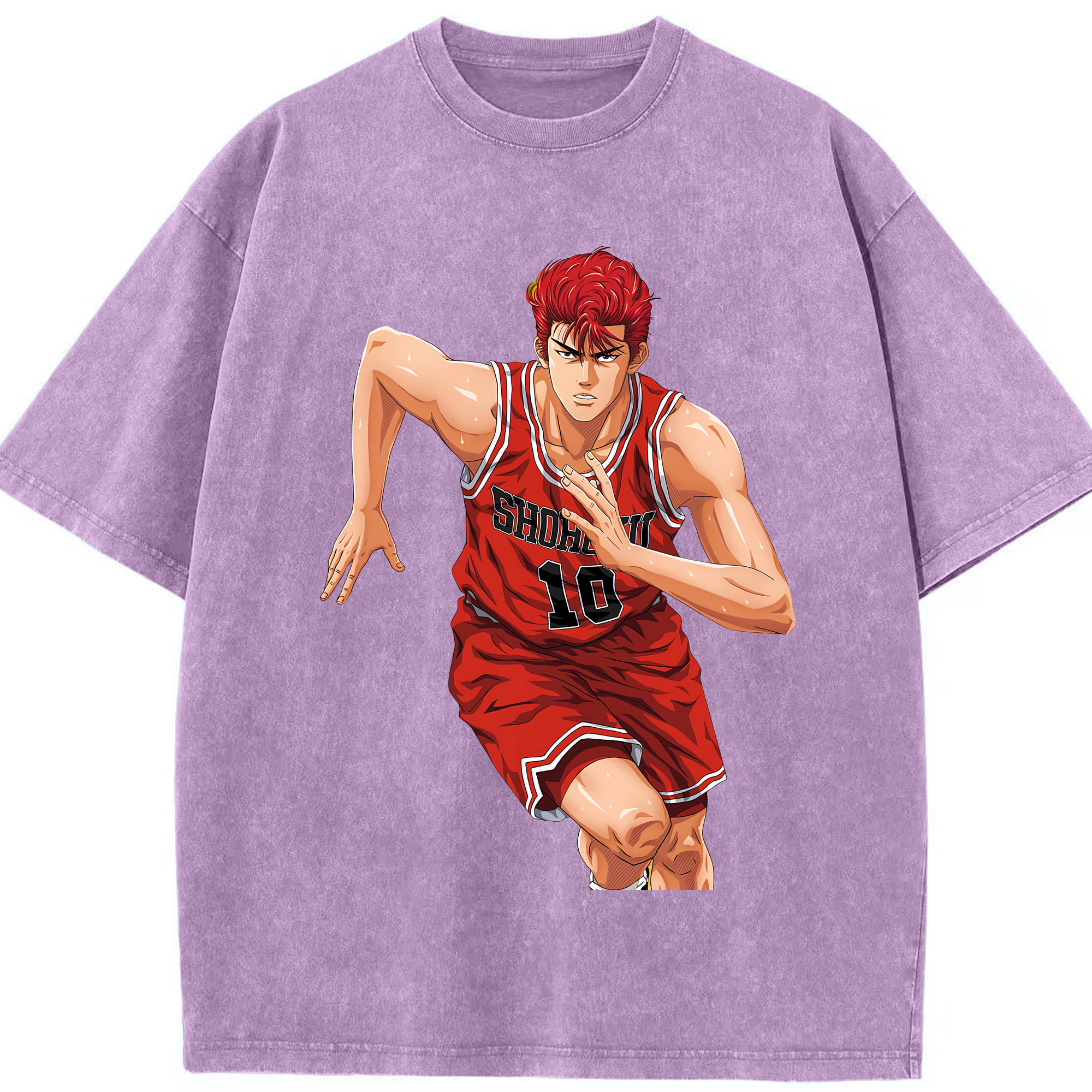 （画像用） SLAM DUNK／スラムダンク 綿100% ヴィンテージ風 半袖Tシャツ（フロントプリント）