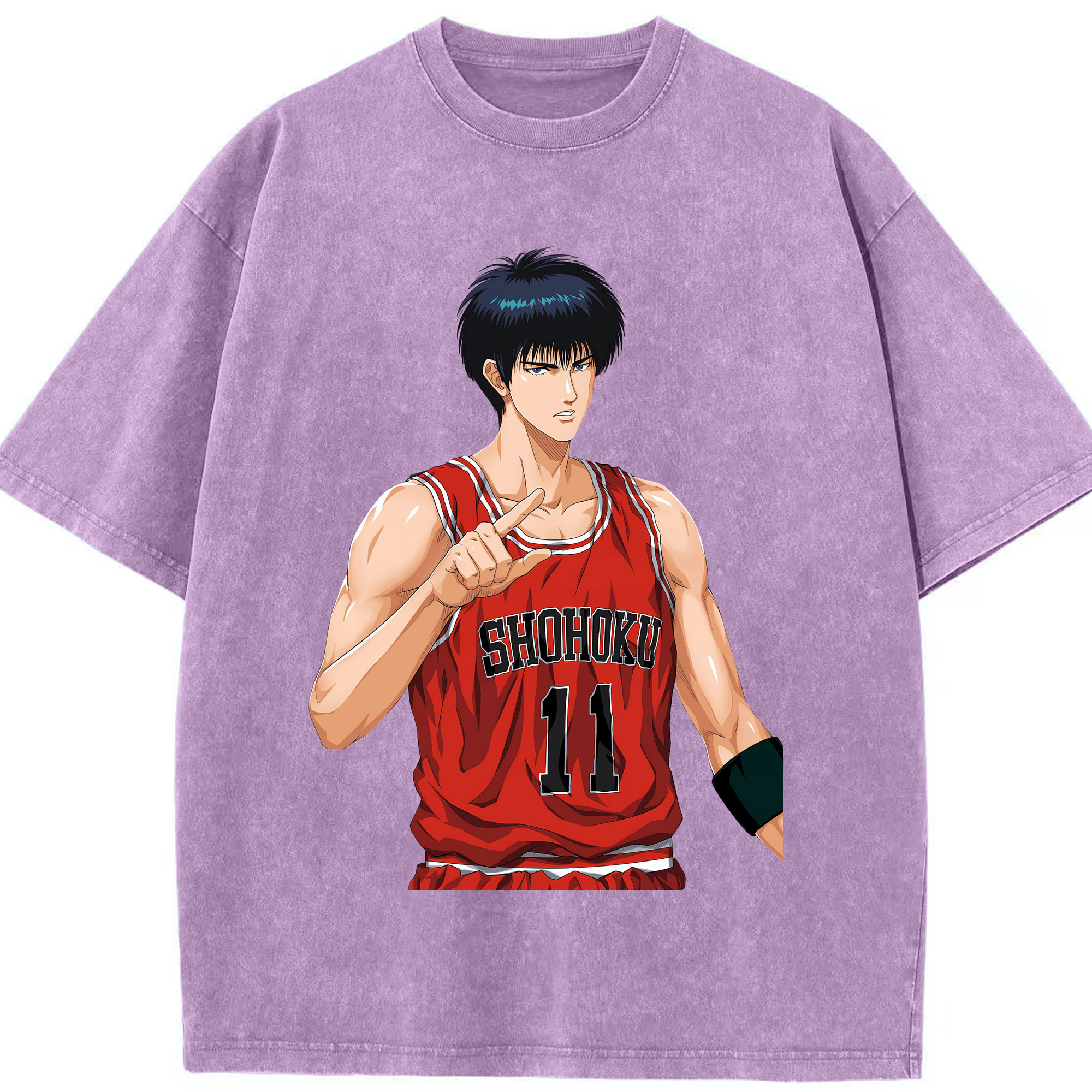 （画像用） SLAM DUNK／スラムダンク 綿100% ヴィンテージ風 半袖Tシャツ（フロントプリント）