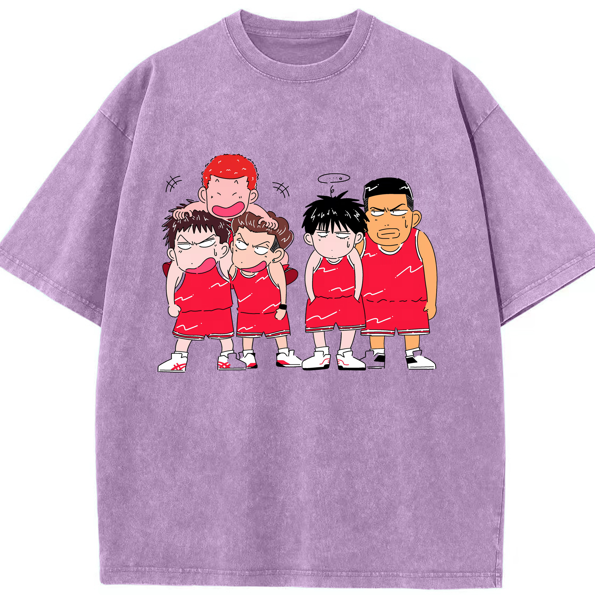 （画像用） SLAM DUNK／スラムダンク 綿100% ヴィンテージ風 半袖Tシャツ（フロントプリント）